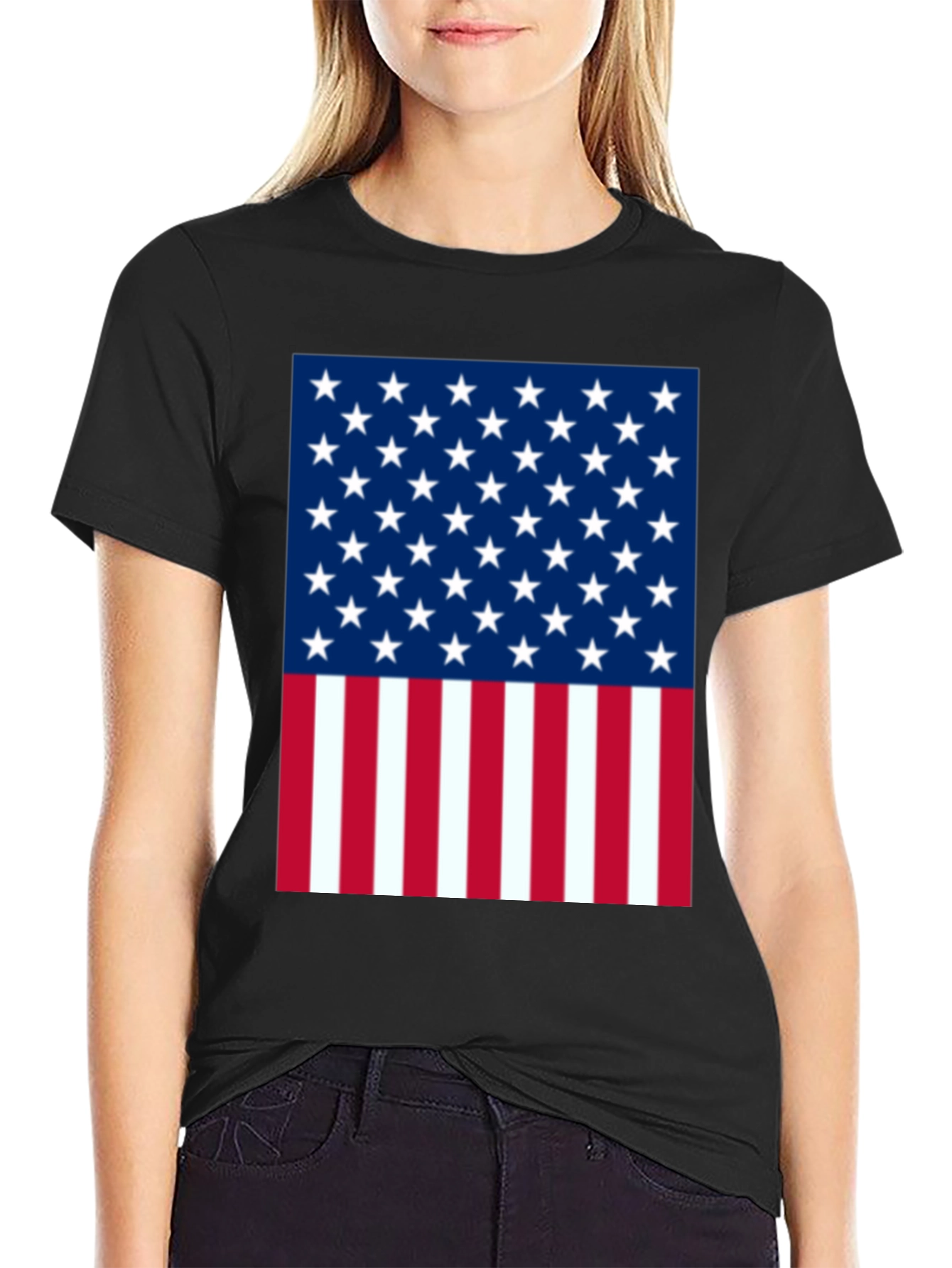 American Flag Graphic Tee Patriotic Pride