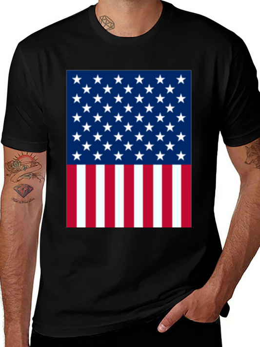 American Flag Graphic Tee Patriotic Pride