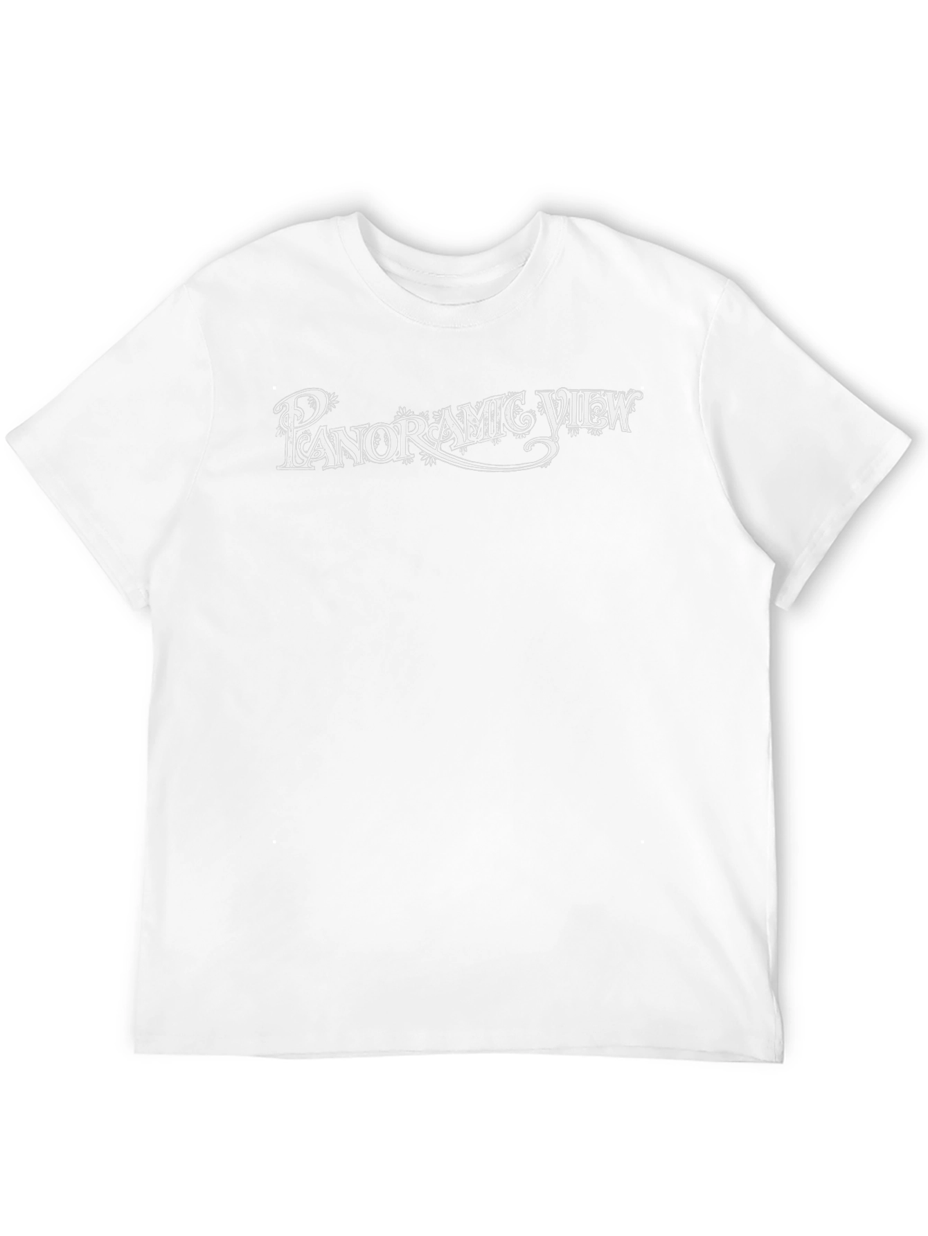 Panoramic View Graphic Tee - Stylish Black T-Shirt