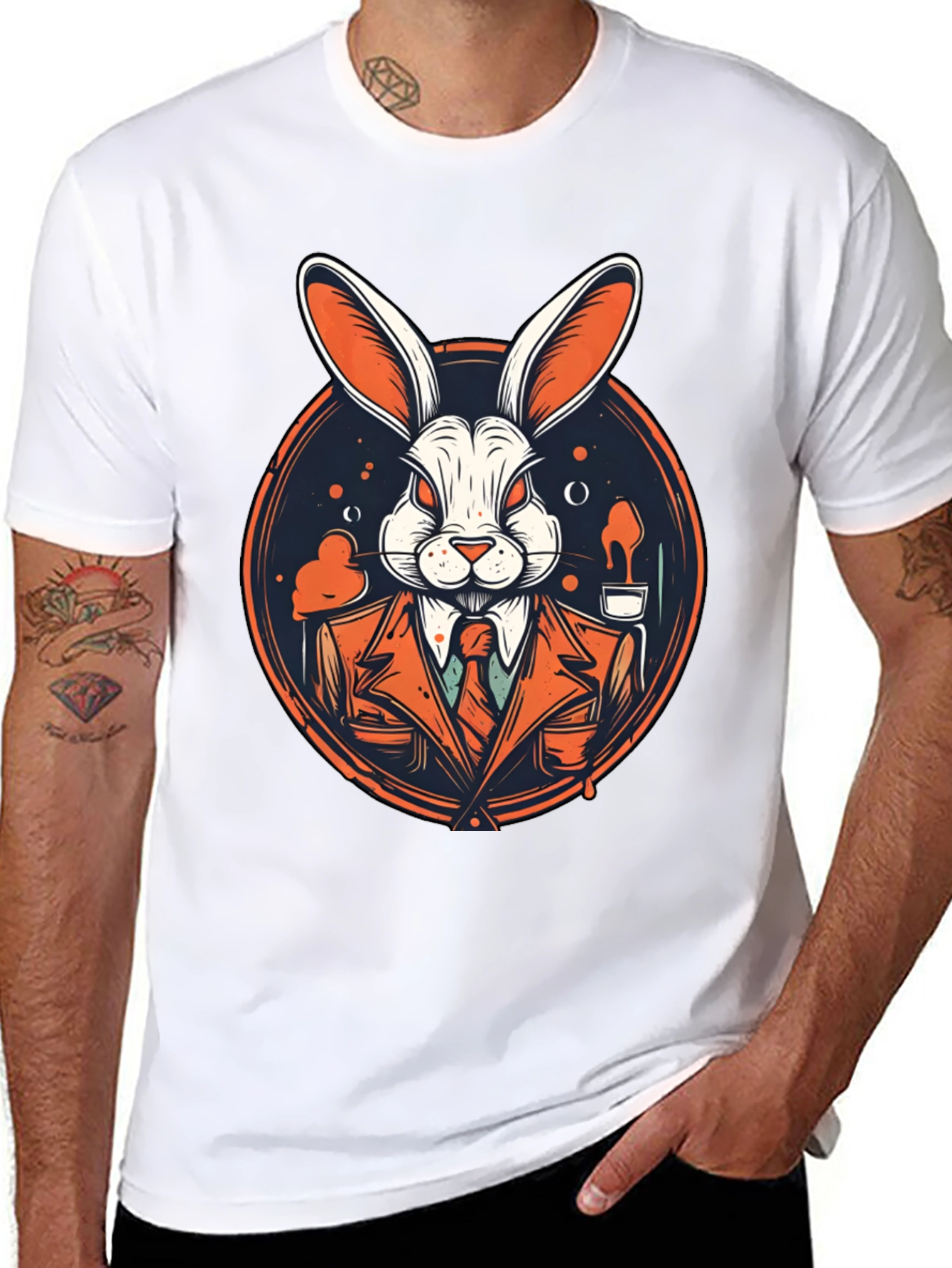 Rabbit Gangster Graphic Tee