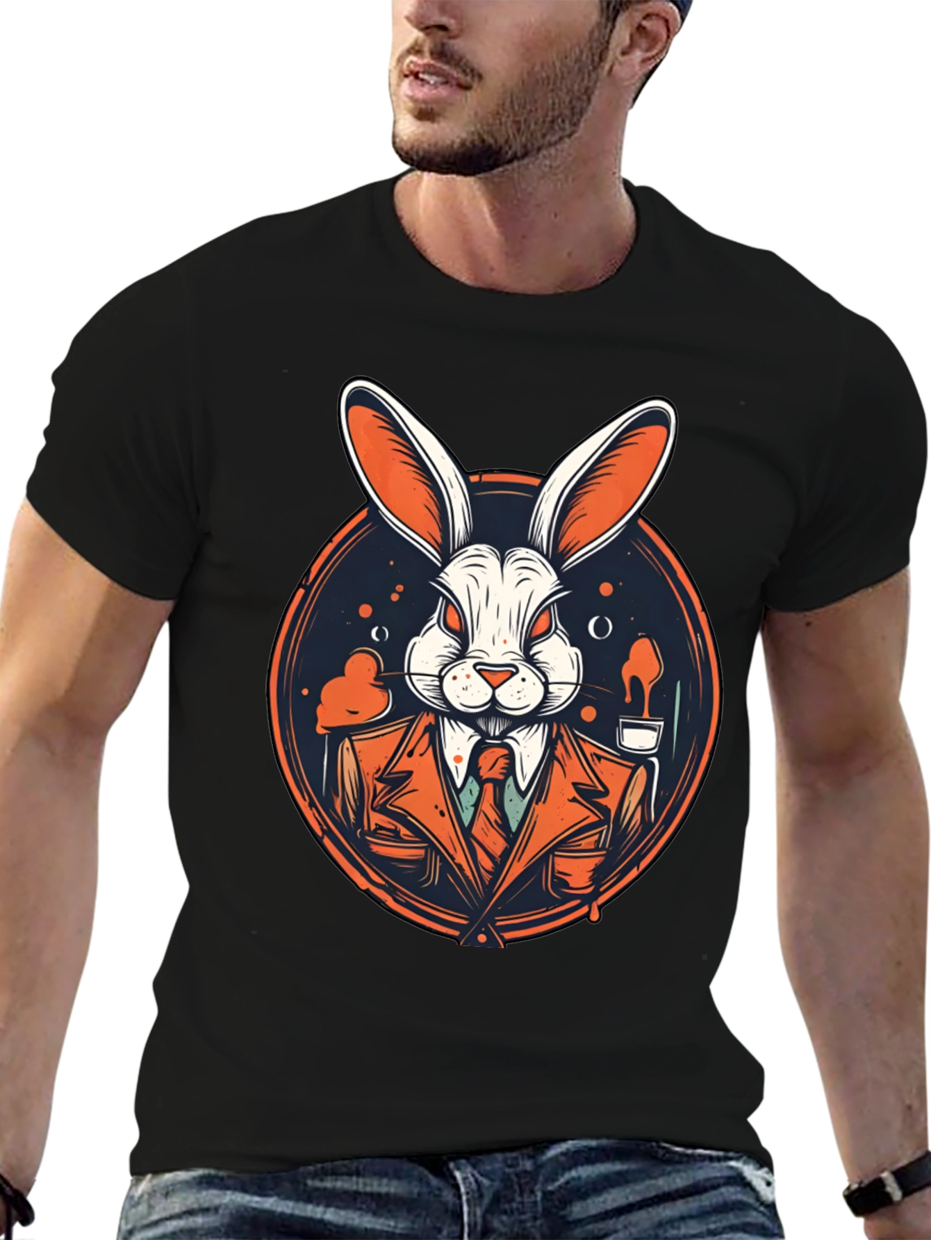Rabbit Gangster Graphic Tee