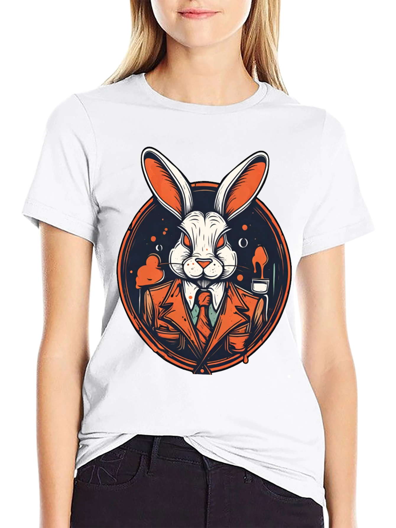 Rabbit Gangster Graphic Tee