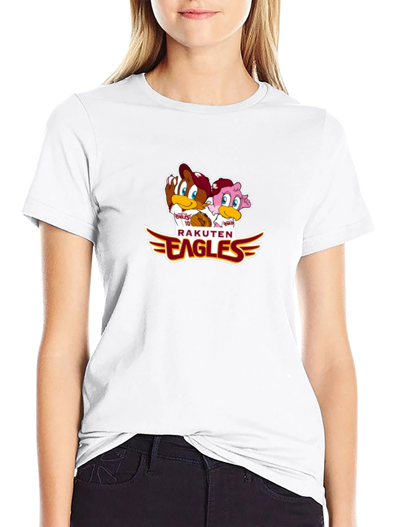 Rakuten Eagles Cartoon Graphic T-Shirt