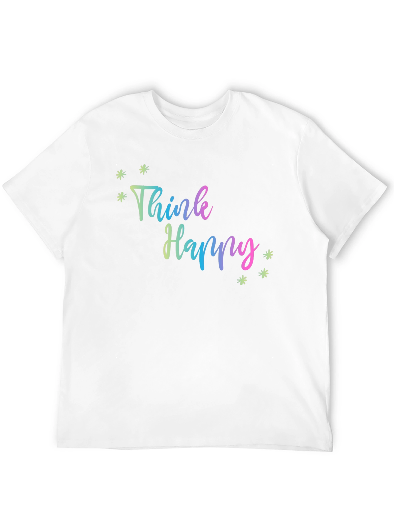 Think Happy Graphic Tee - Black
