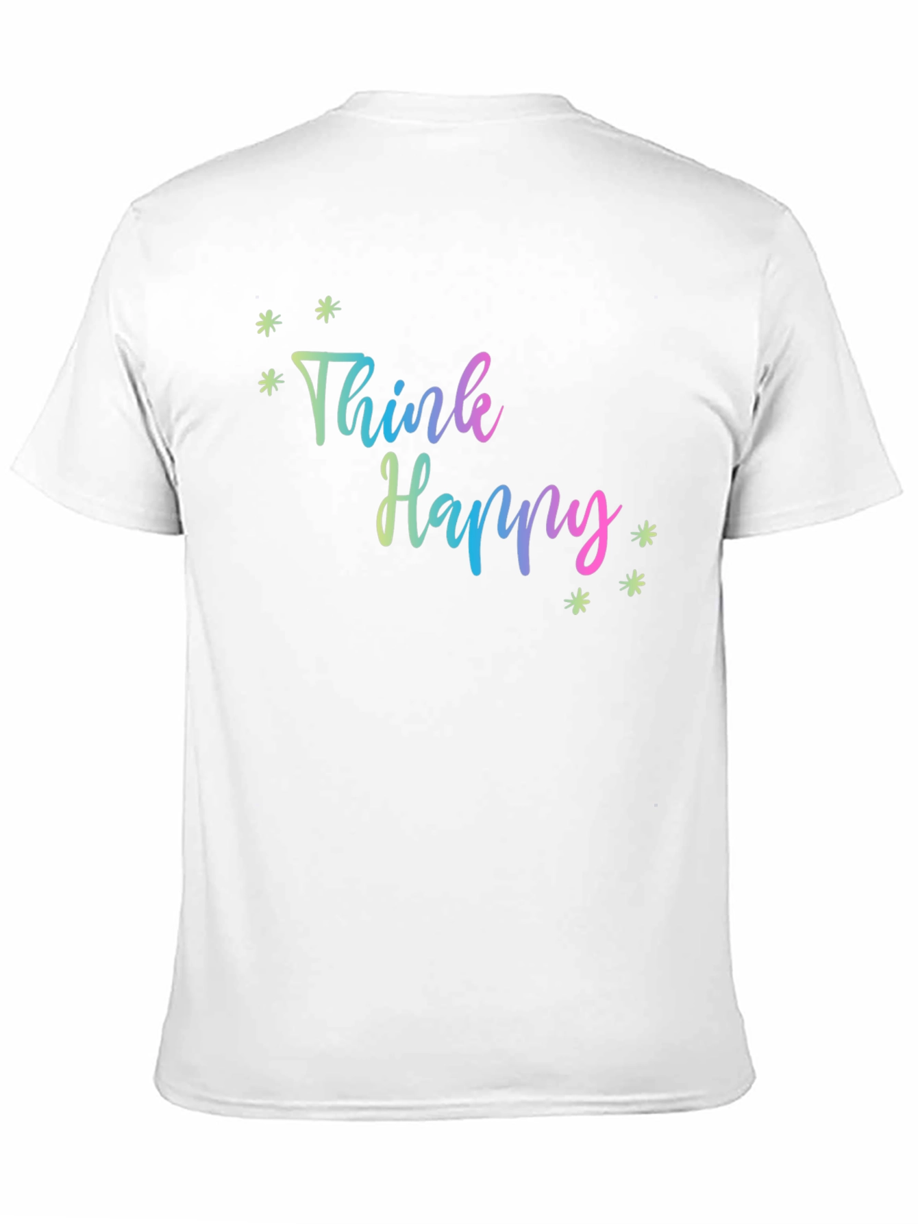 Think Happy Graphic Tee - Black