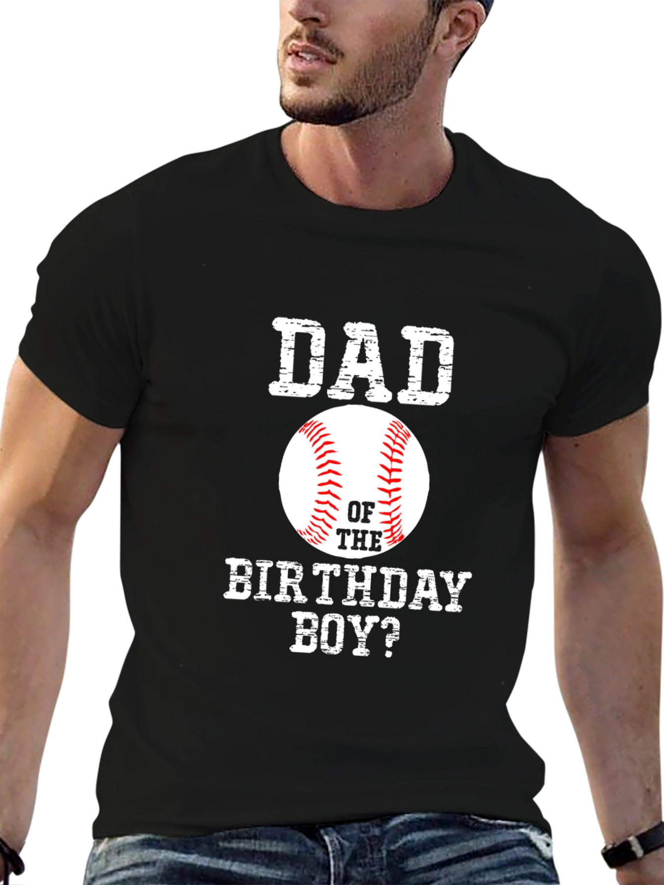 Dad of the Birthday Boy Baseball Graphic Tee
