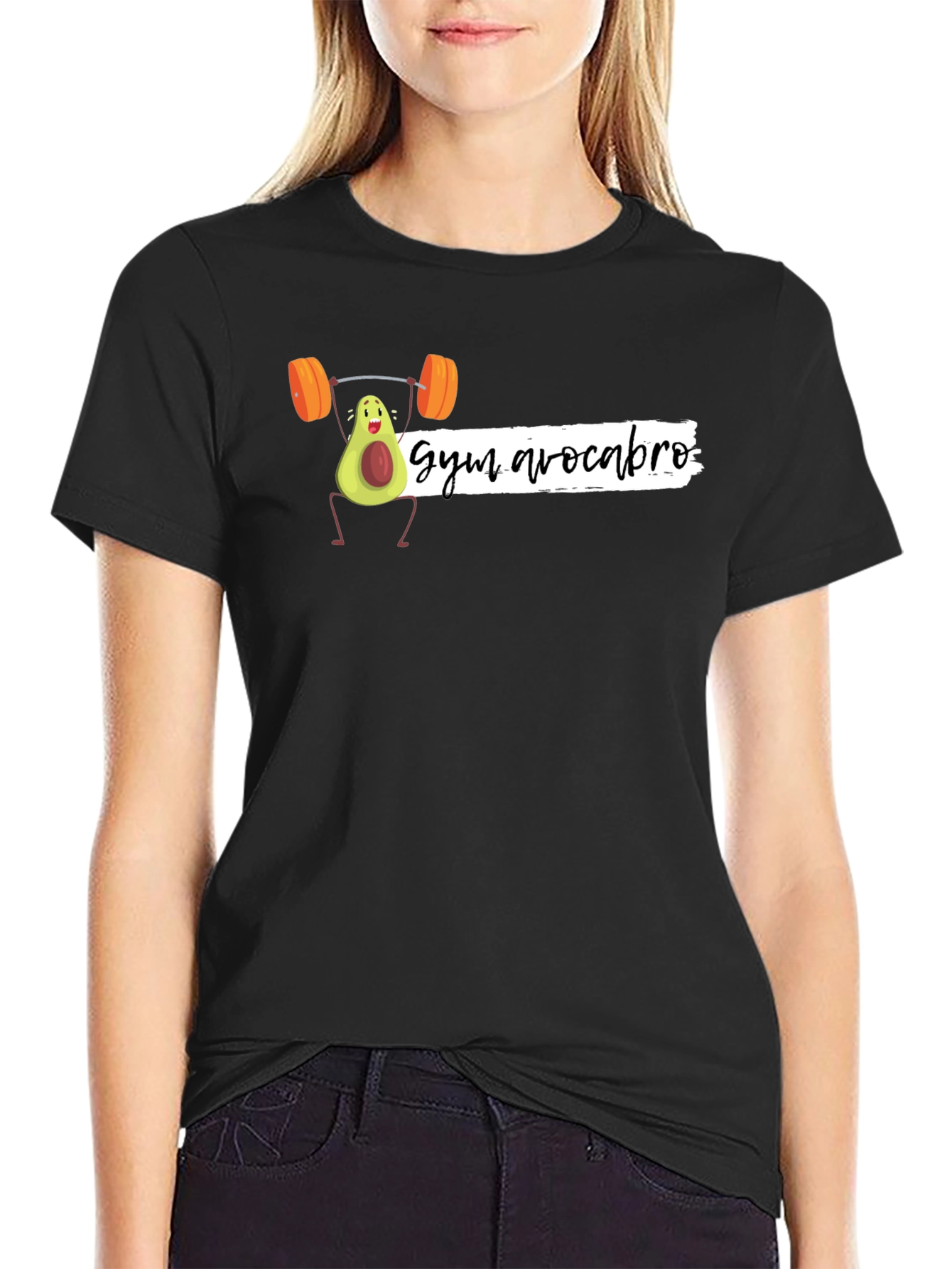 Gym Avocabro Black Graphic T-Shirt