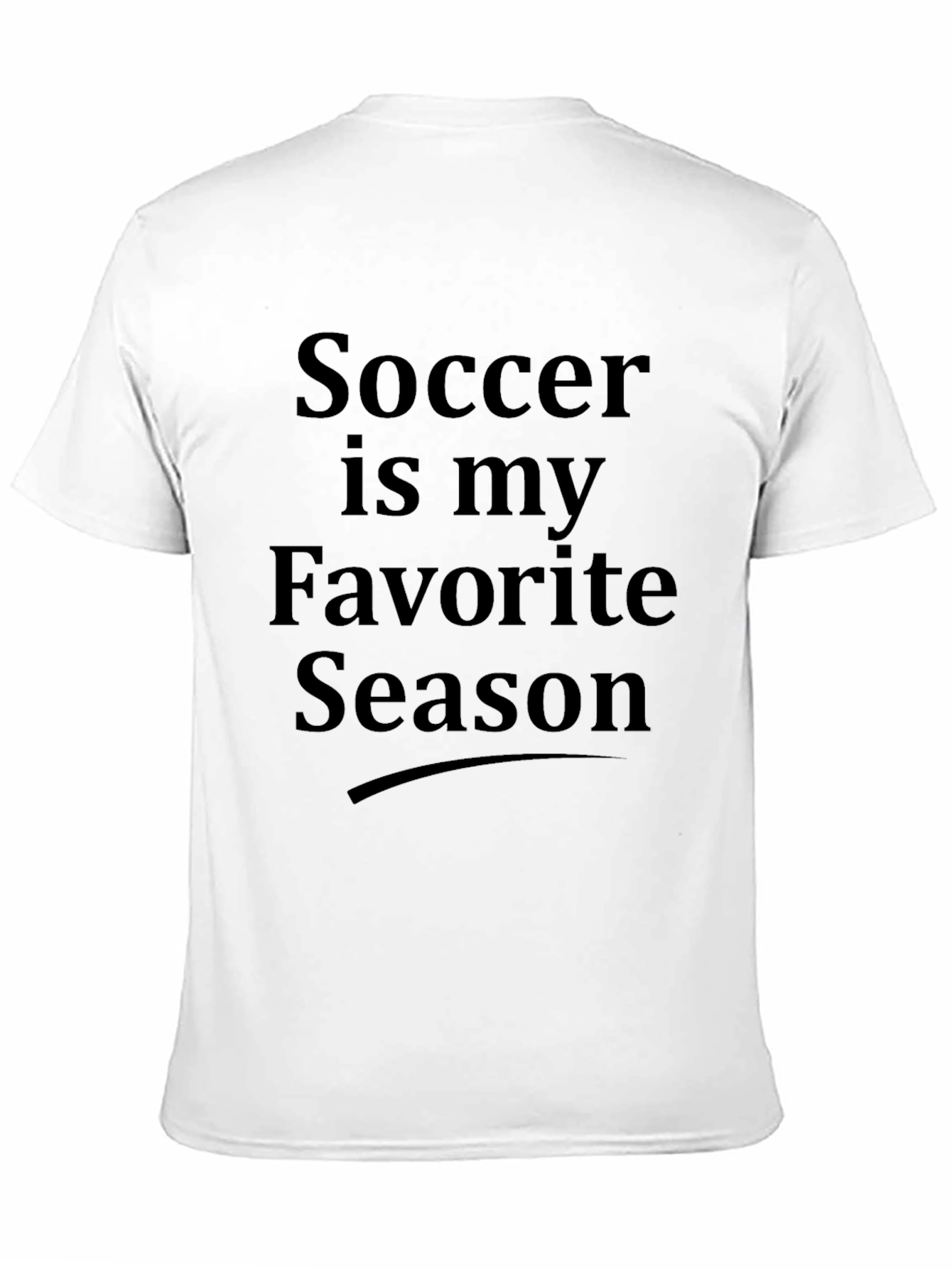 Soccer is my Favorite Season Black T-Shirt