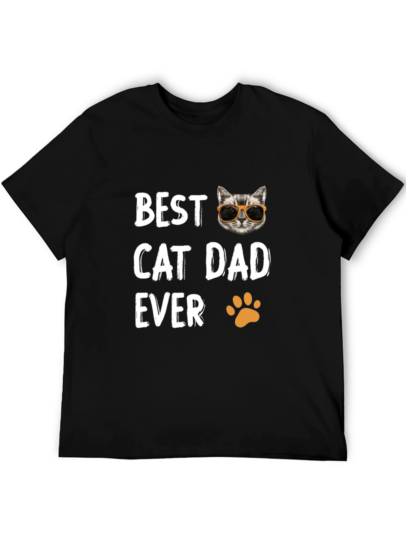 Best Cat Dad Ever T-Shirt - Novelty Gift Tee