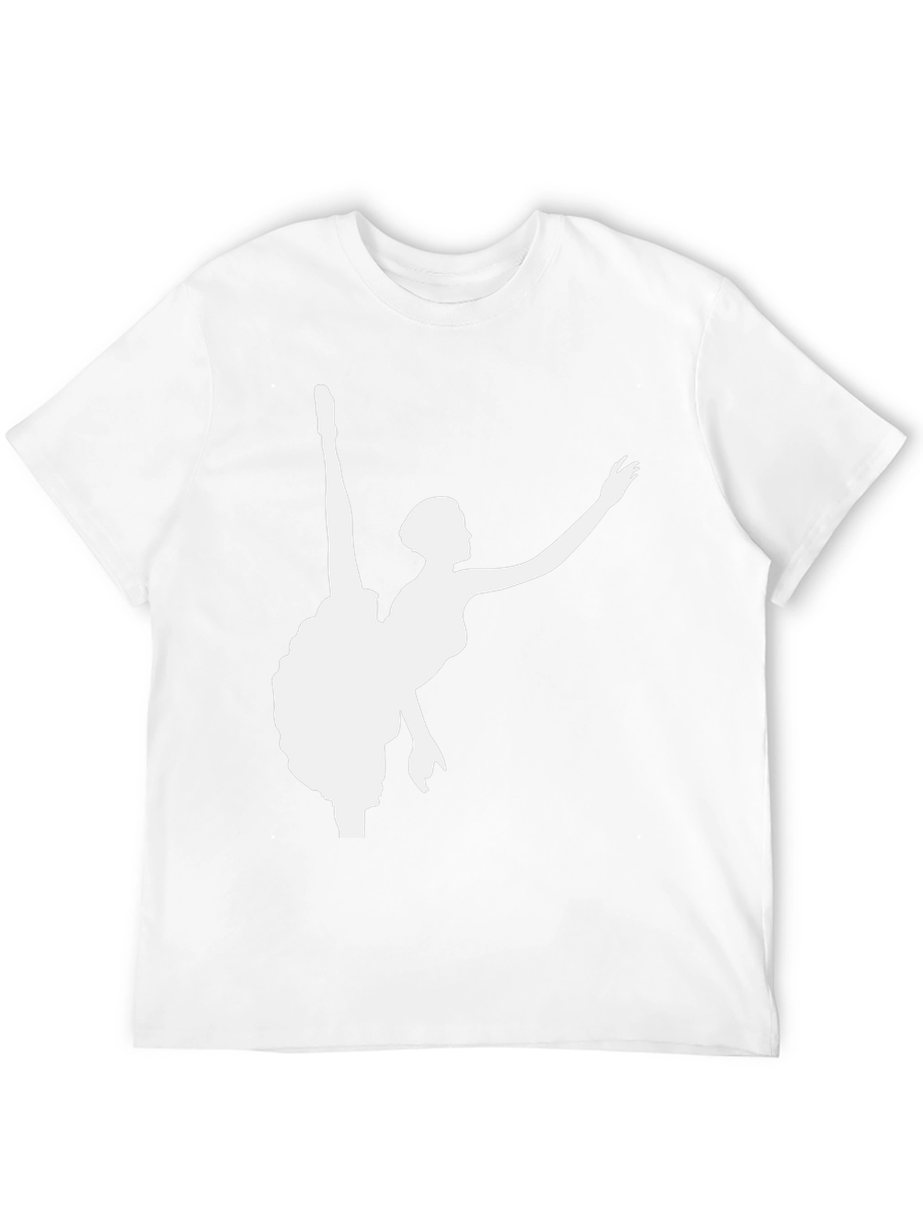 Ballerina Silhouette Graphic Tee - Black