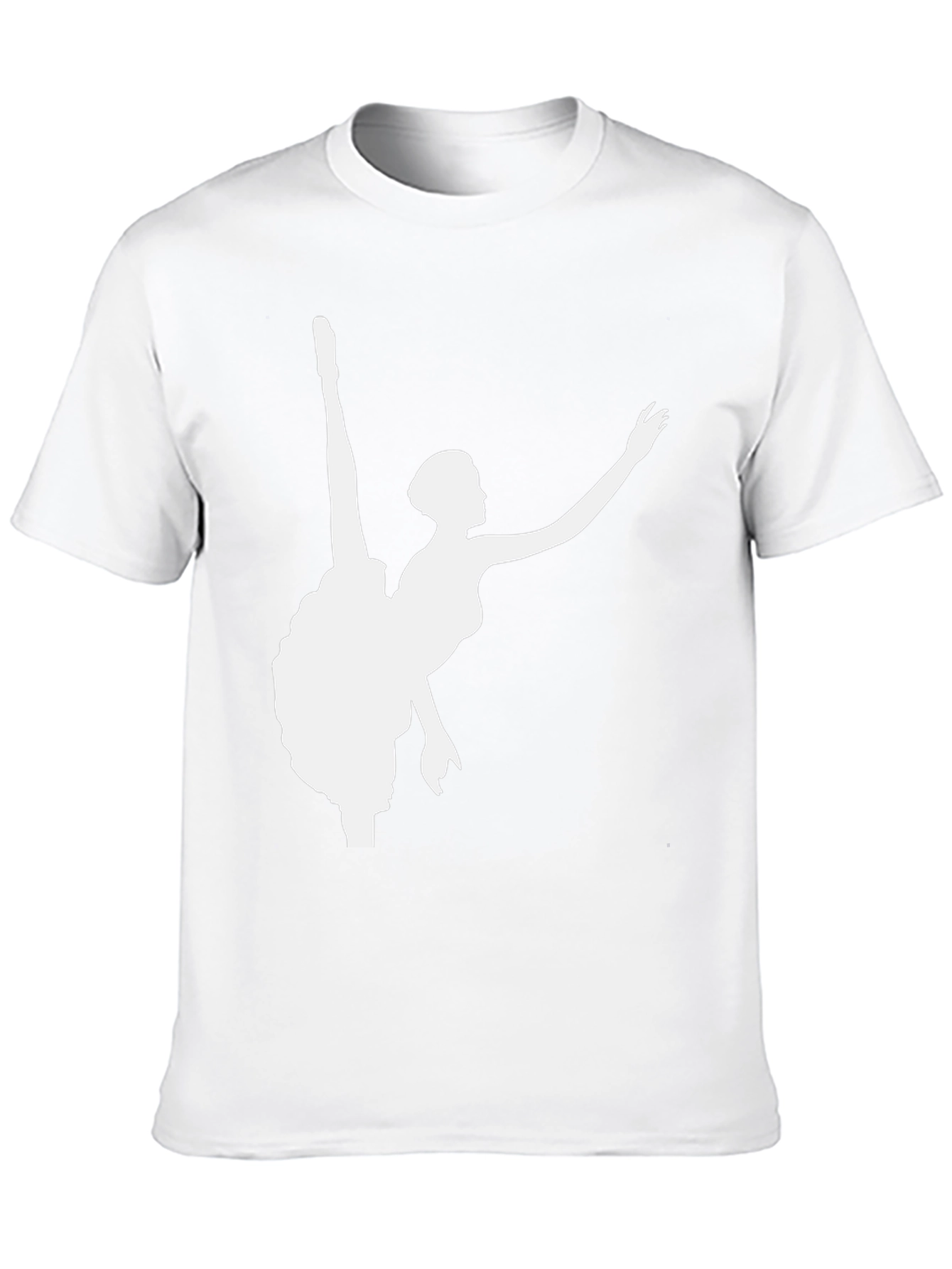 Ballerina Silhouette Graphic Tee - Black