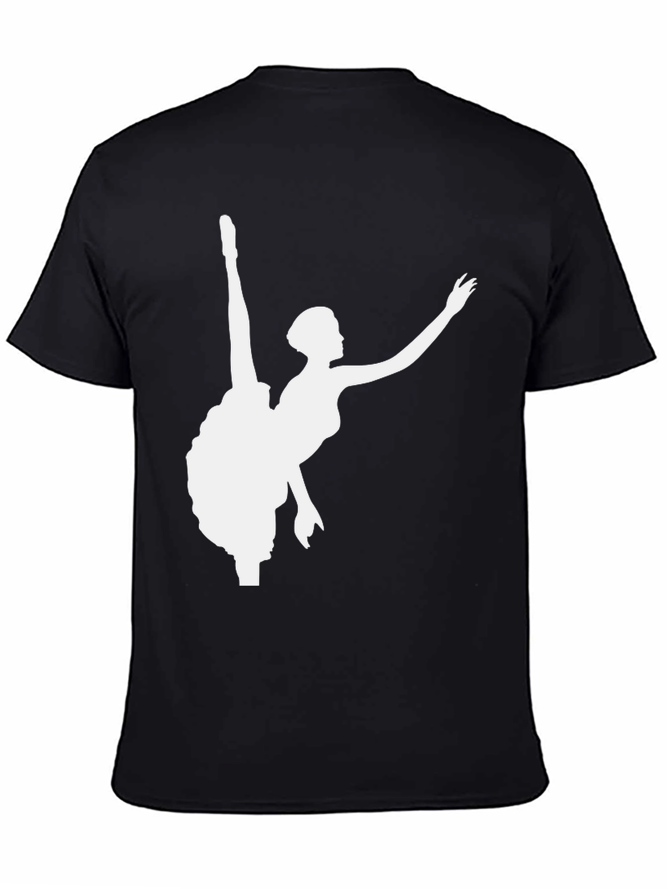 Ballerina Silhouette Graphic Tee - Black