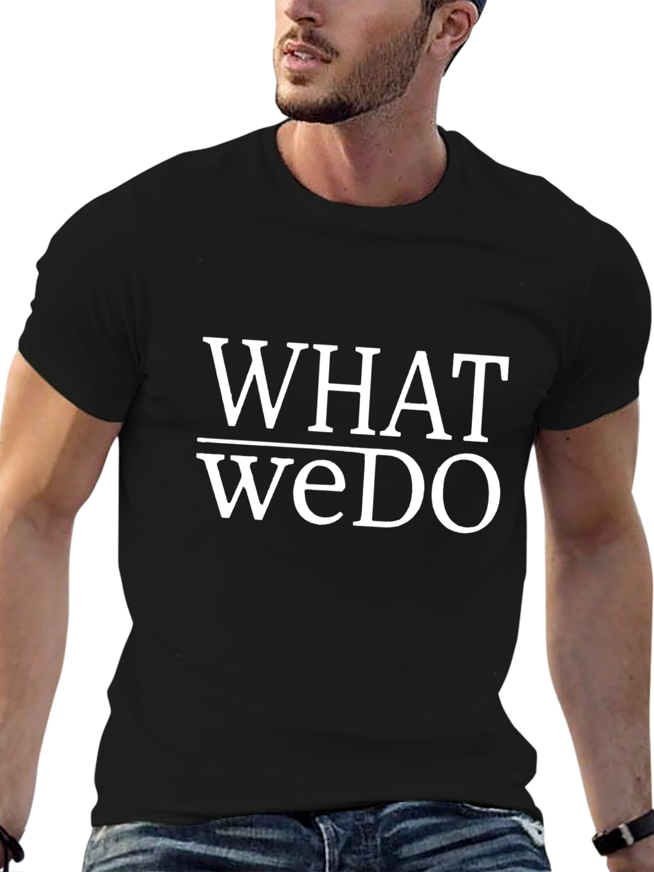 What We Do Black Graphic Tee