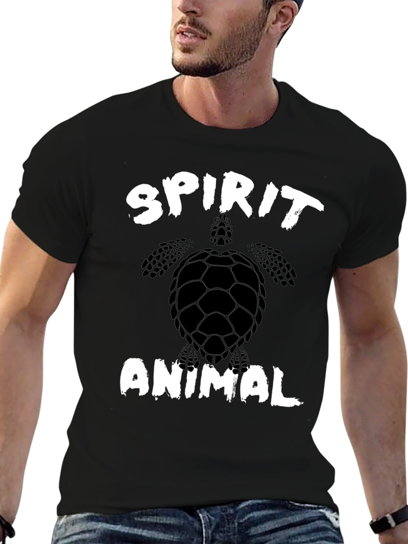 Spirit Animal Turtle Graphic Tee - Casual Style
