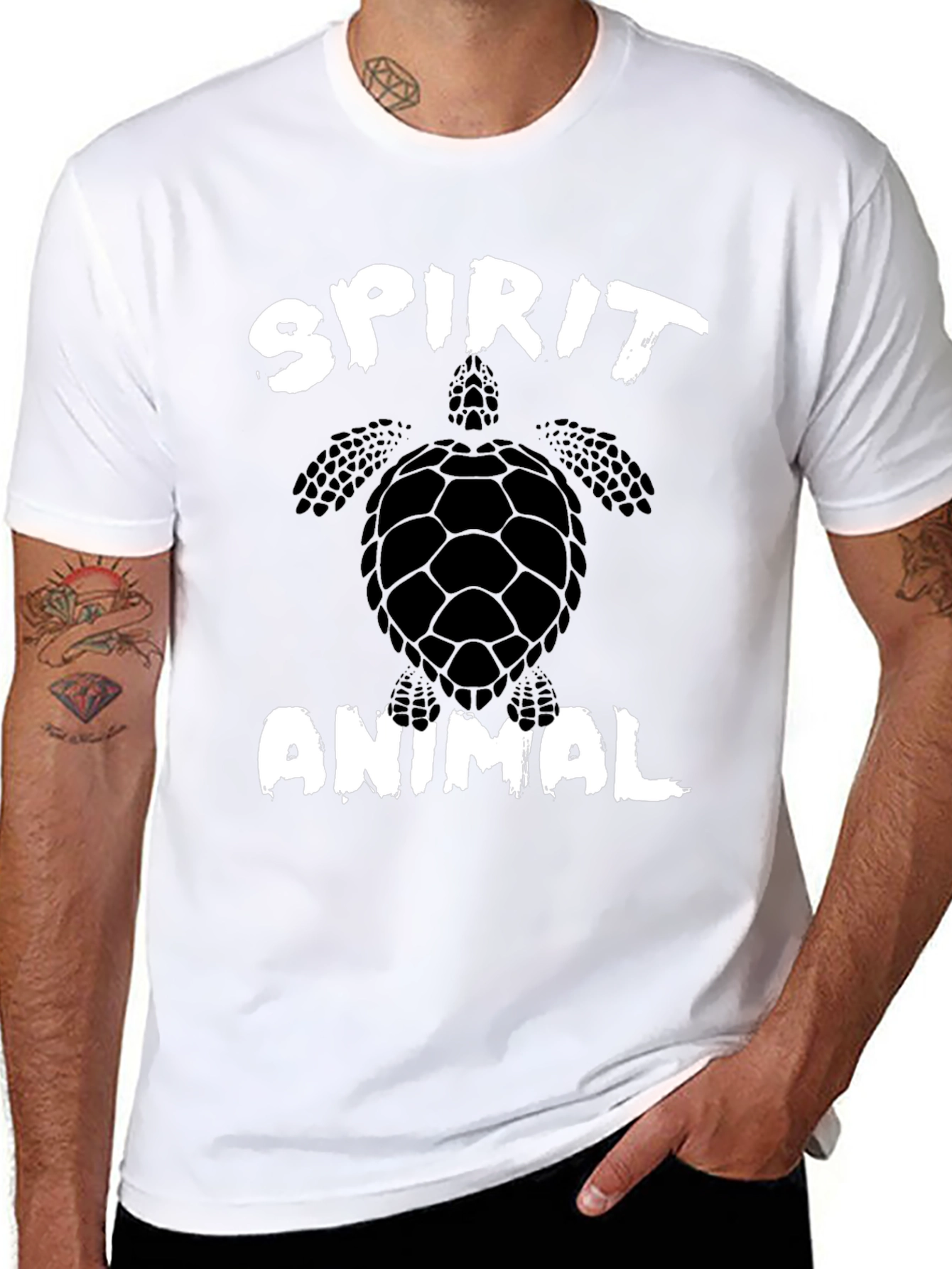 Spirit Animal Turtle Graphic Tee - Casual Style