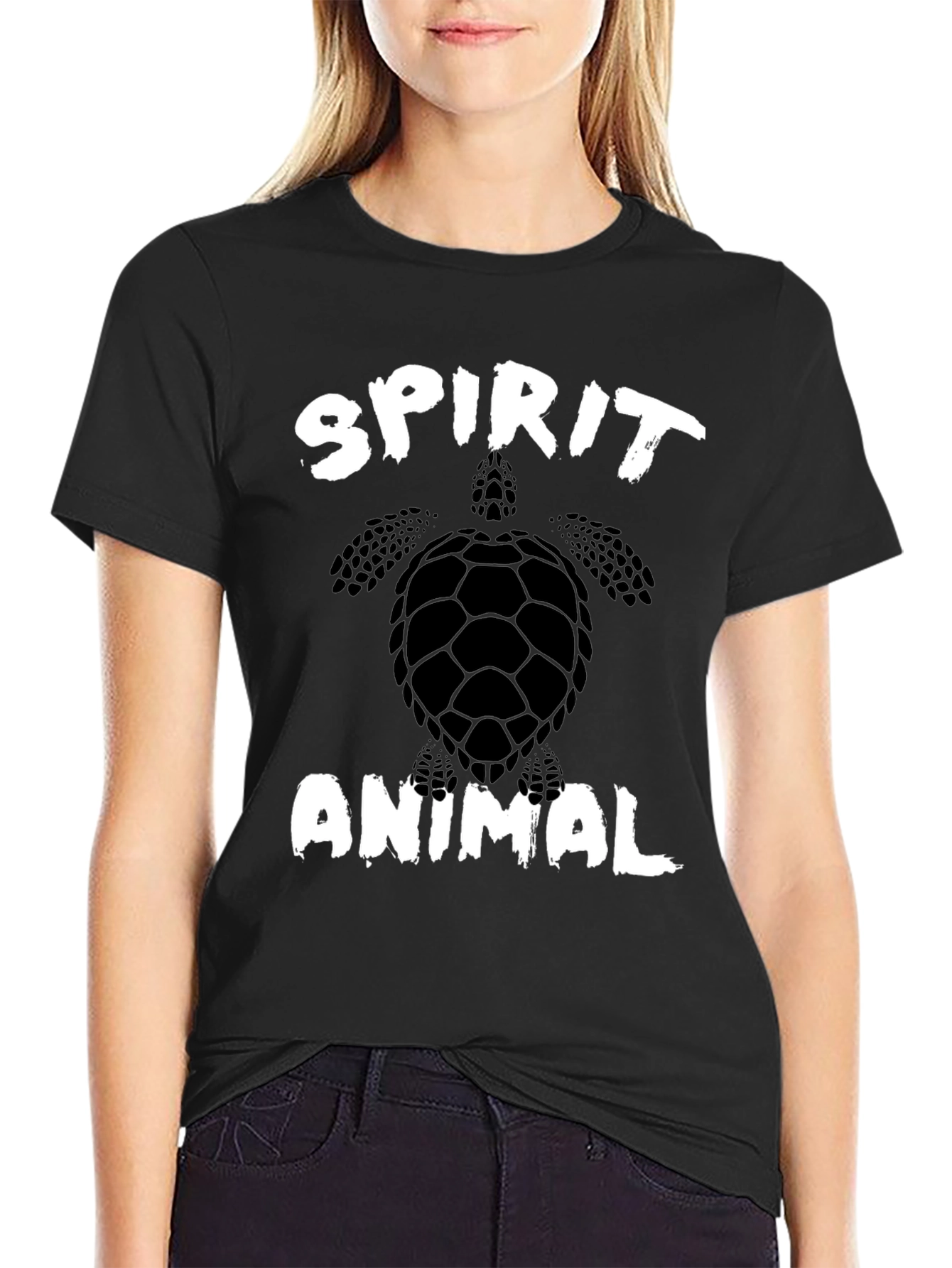 Spirit Animal Turtle Graphic Tee - Casual Style
