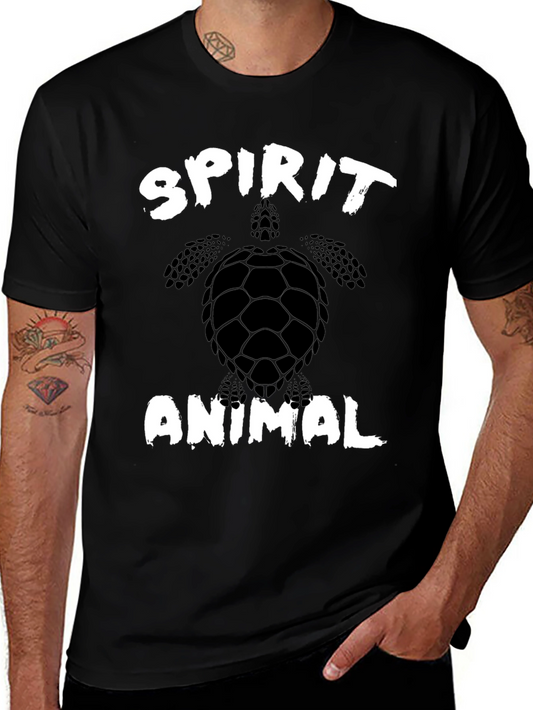 Spirit Animal Turtle Graphic Tee - Casual Style