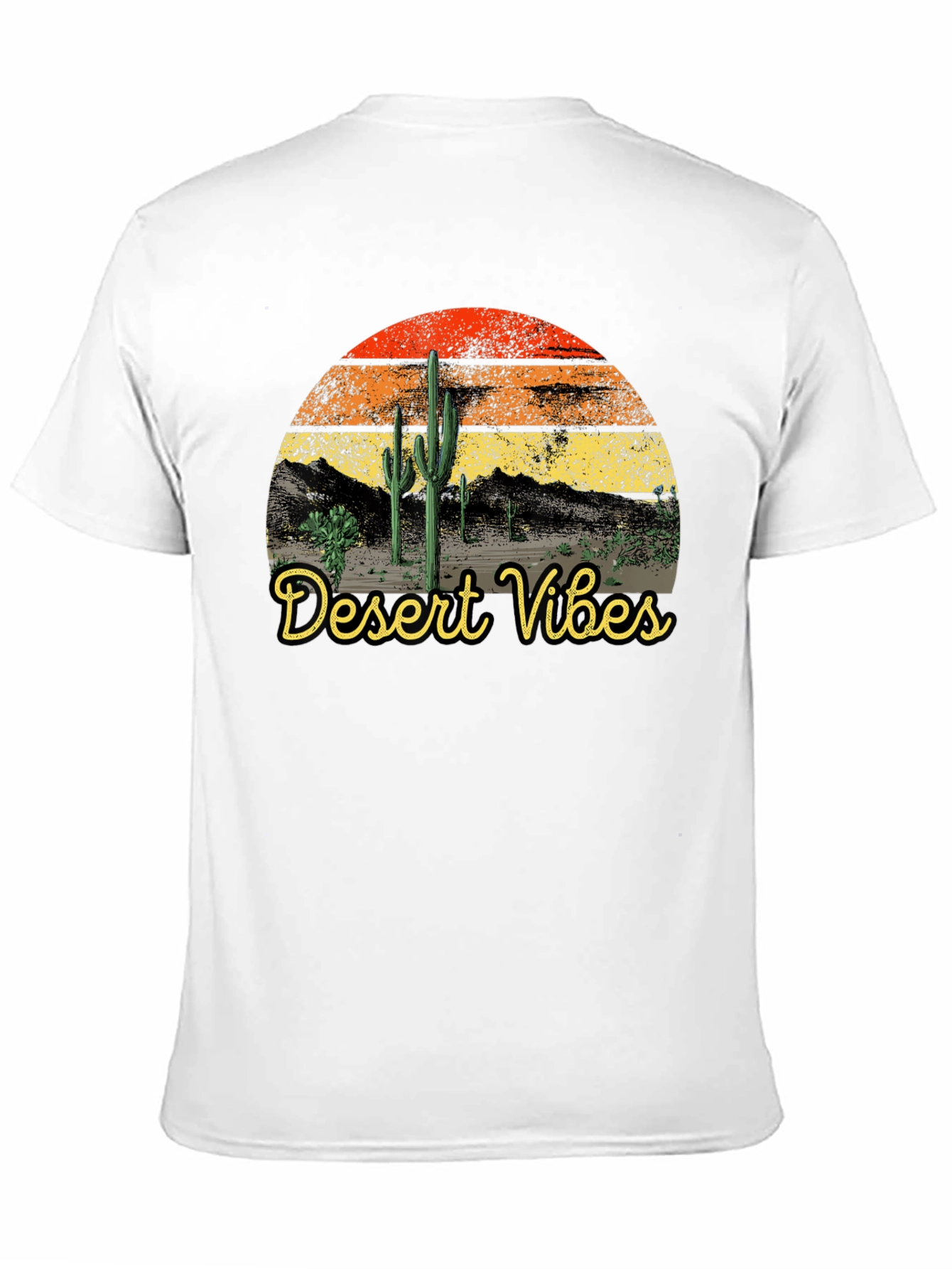 Desert Vibes Retro T-Shirt Black