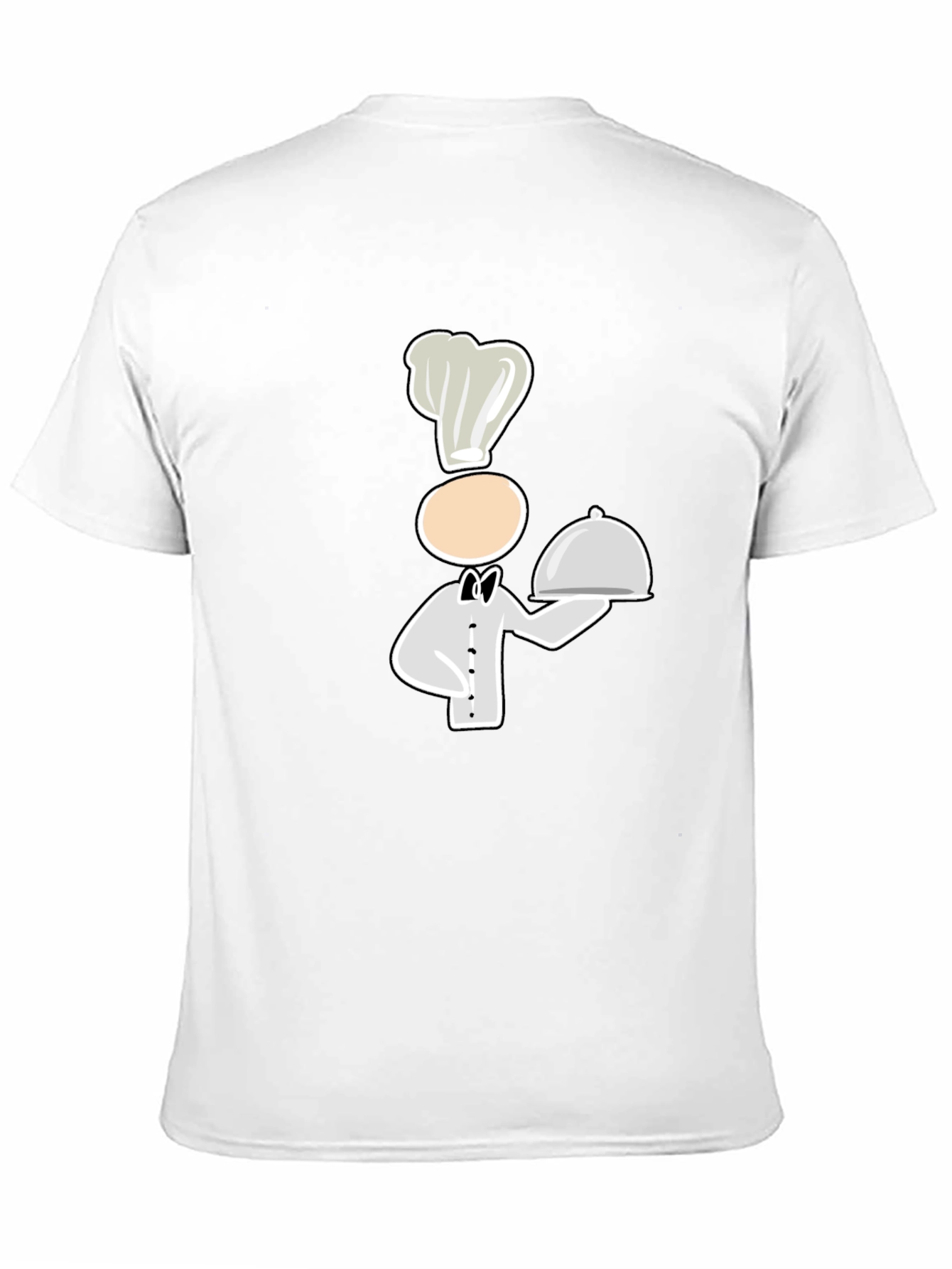 Chef Cartoon Graphic Black T-Shirt