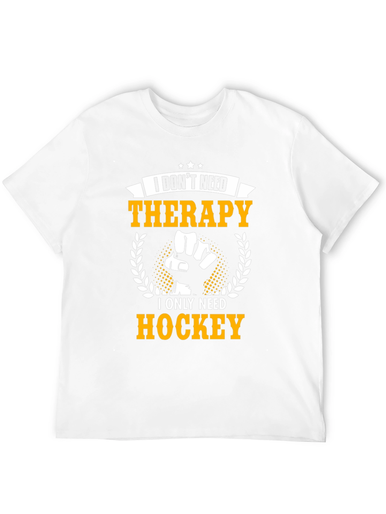 Hockey Therapy T-Shirt - Black Graphic Tee