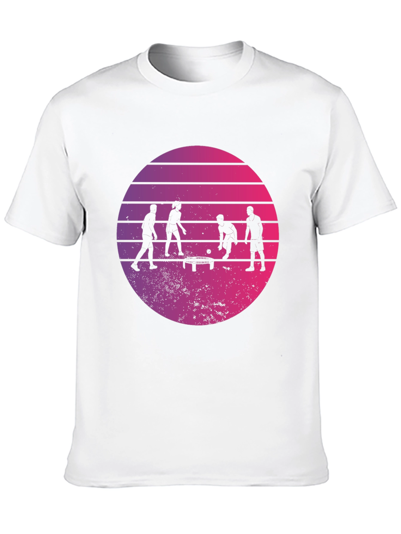 Retro Ping Pong Sunset Graphic T-Shirt