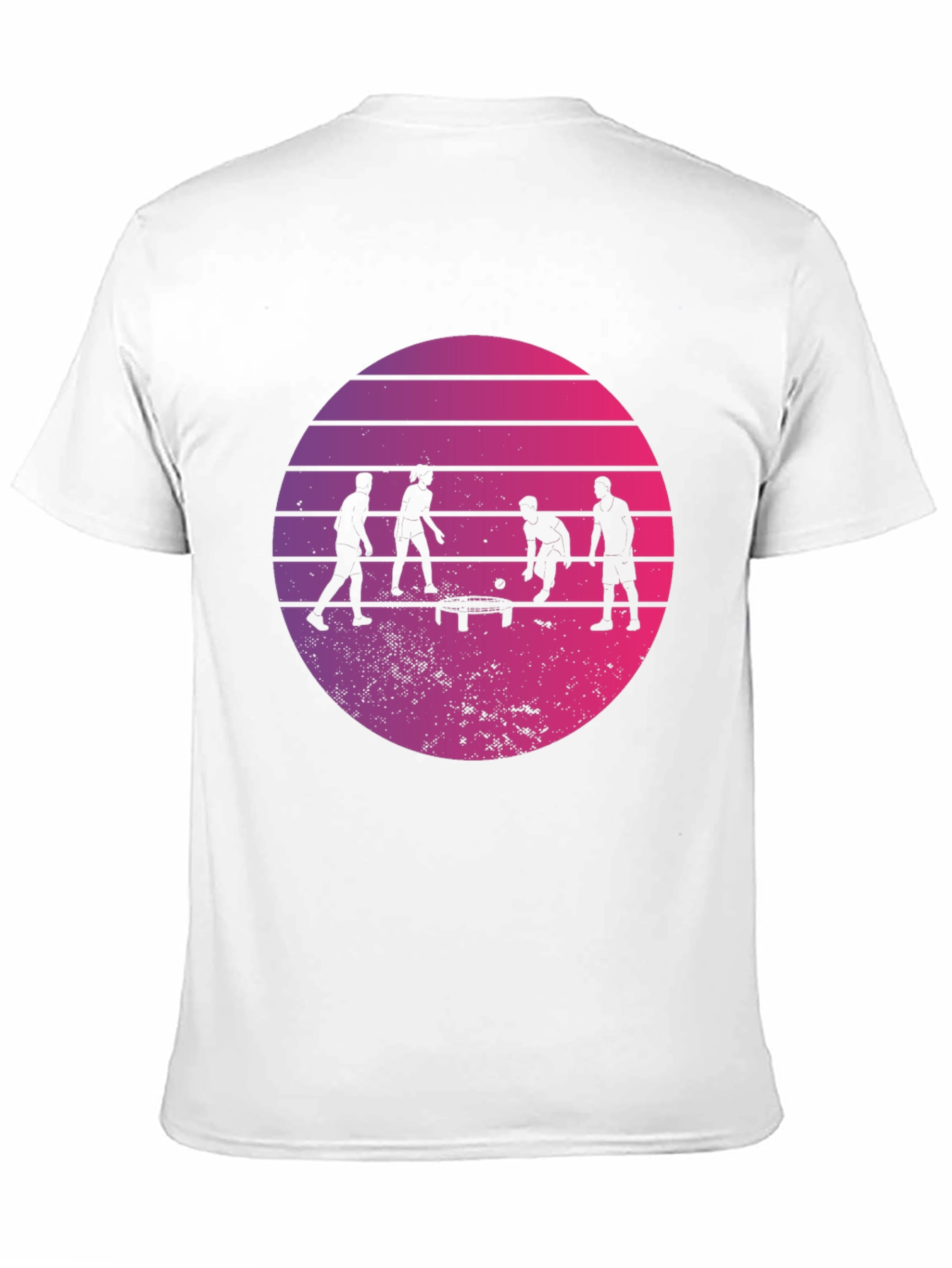 Retro Ping Pong Sunset Graphic T-Shirt
