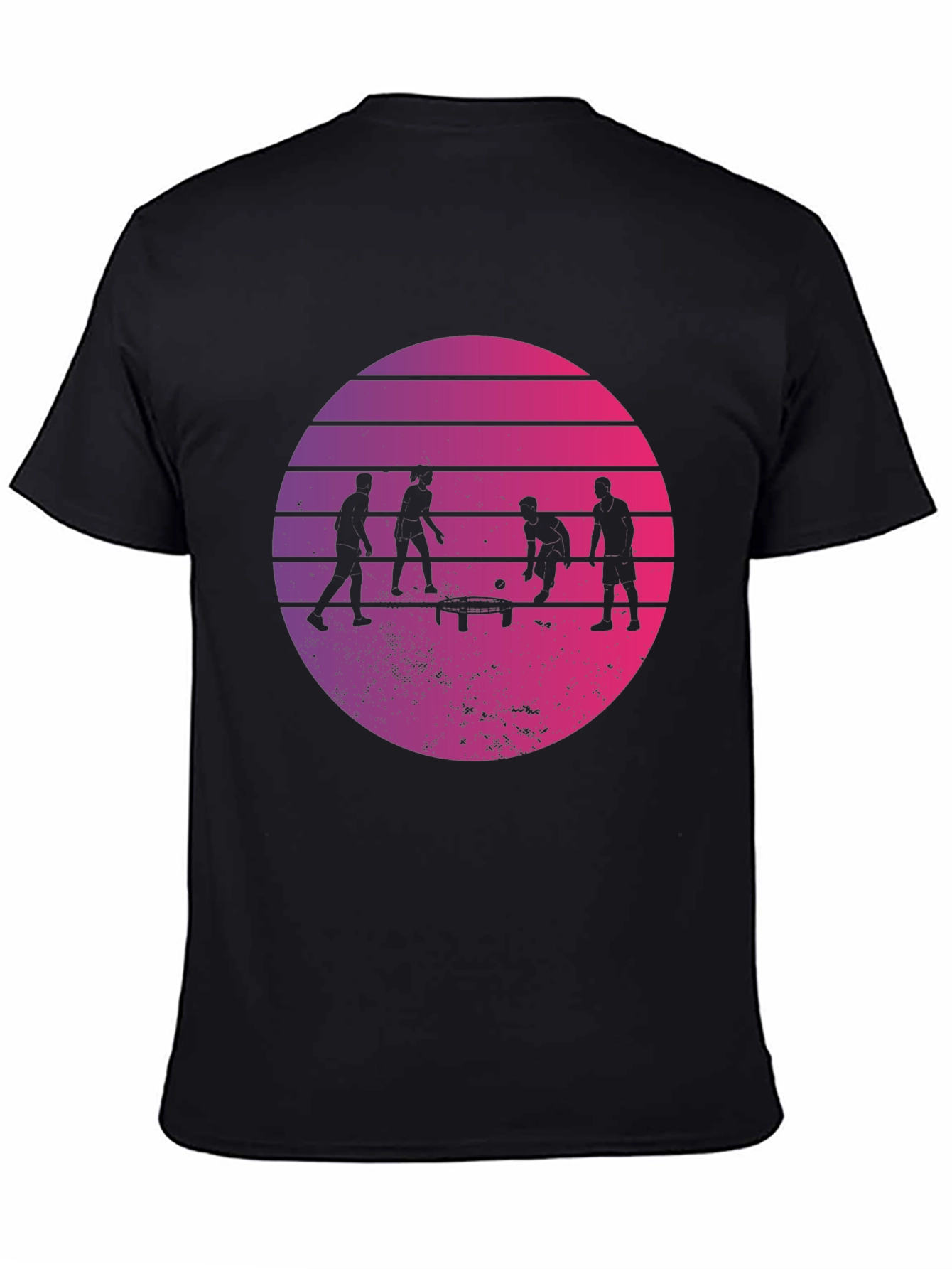 Retro Ping Pong Sunset Graphic T-Shirt