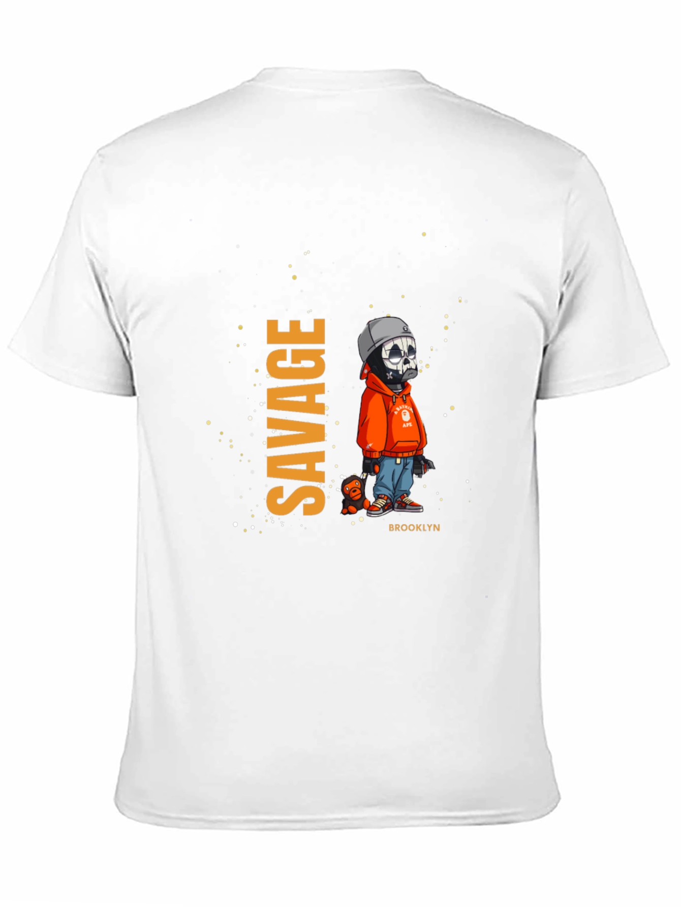 Mens Savage Graphic Print Black T-Shirt