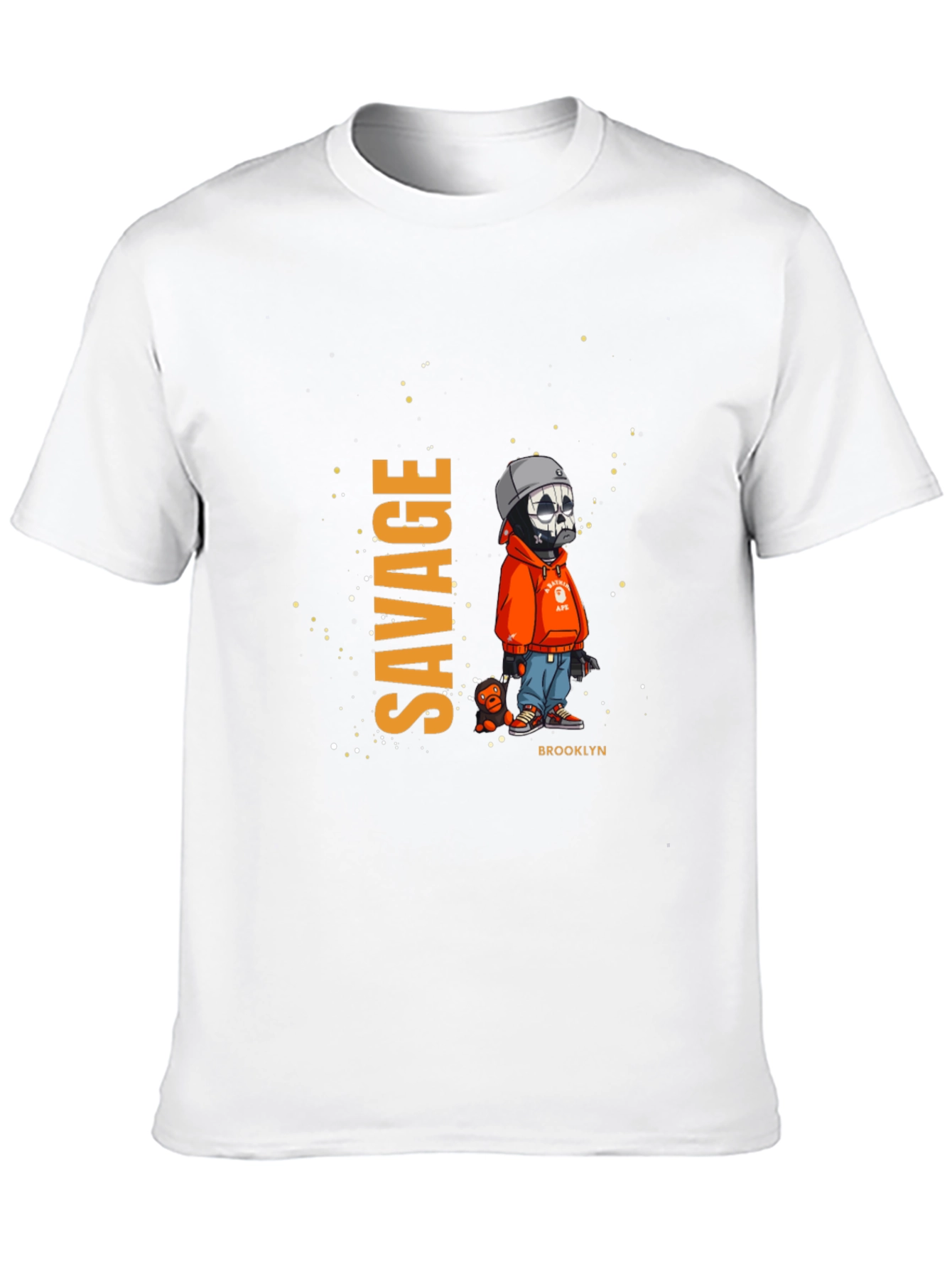 Mens Savage Graphic Print Black T-Shirt