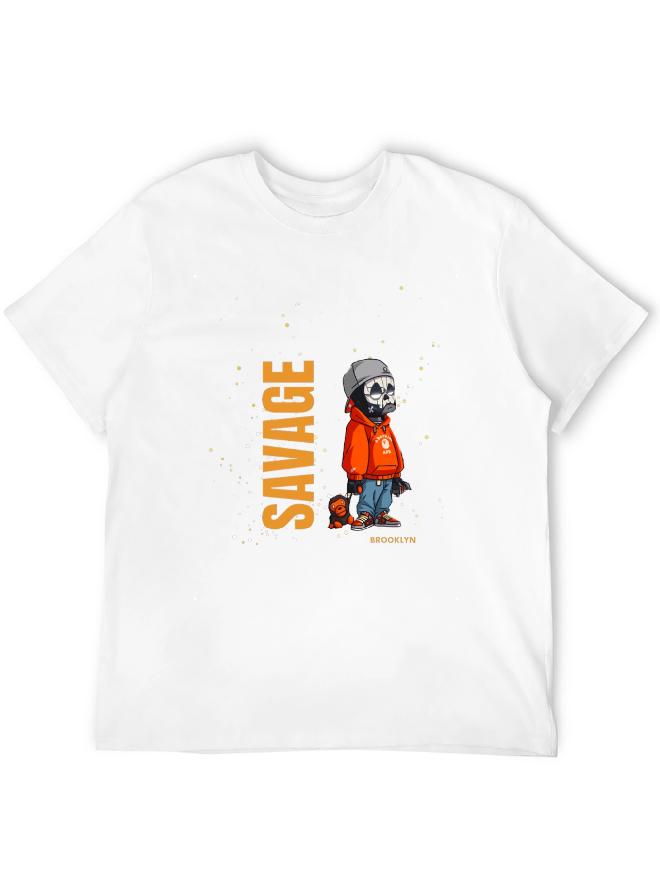 Mens Savage Graphic Print Black T-Shirt