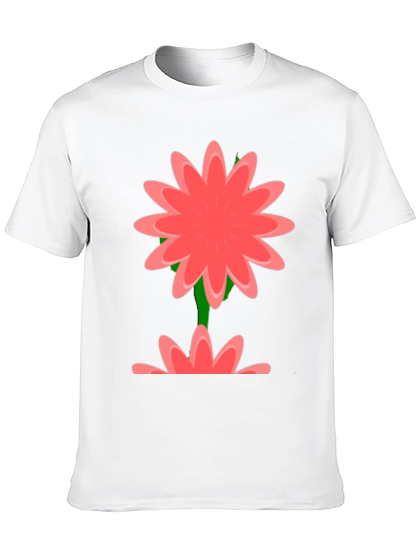 Floral Graphic Print Black T-Shirt