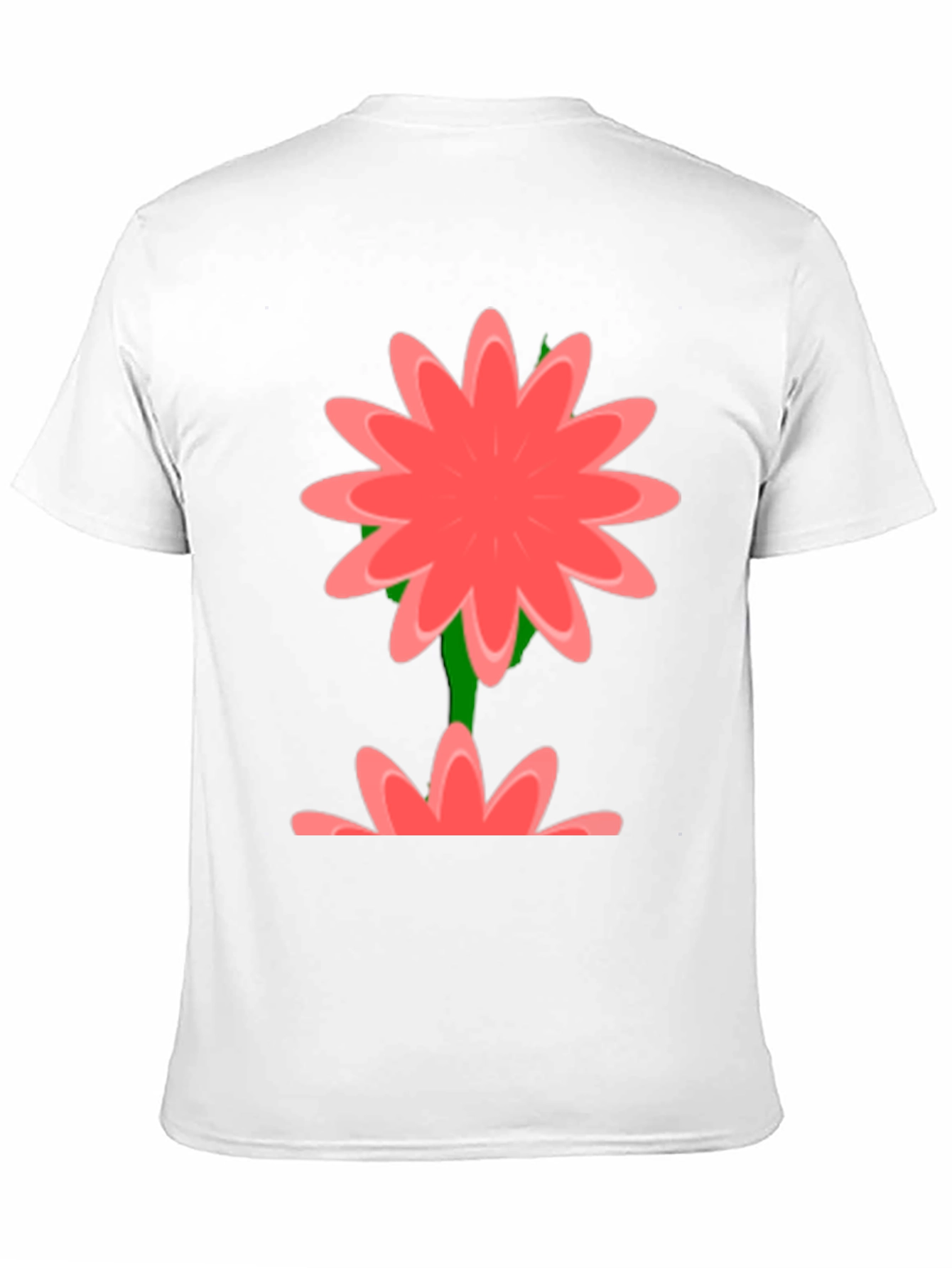 Floral Graphic Print Black T-Shirt