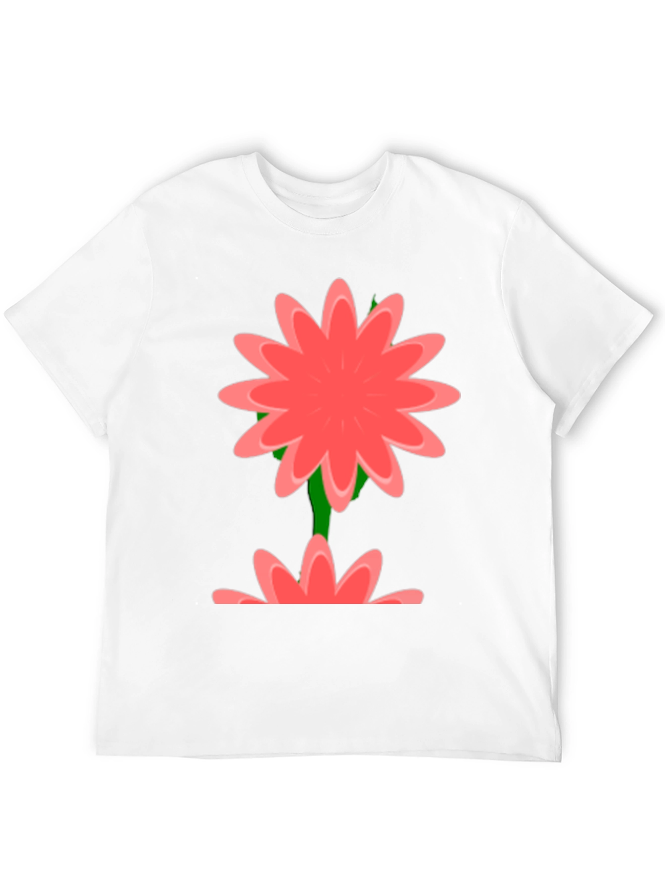 Floral Graphic Print Black T-Shirt