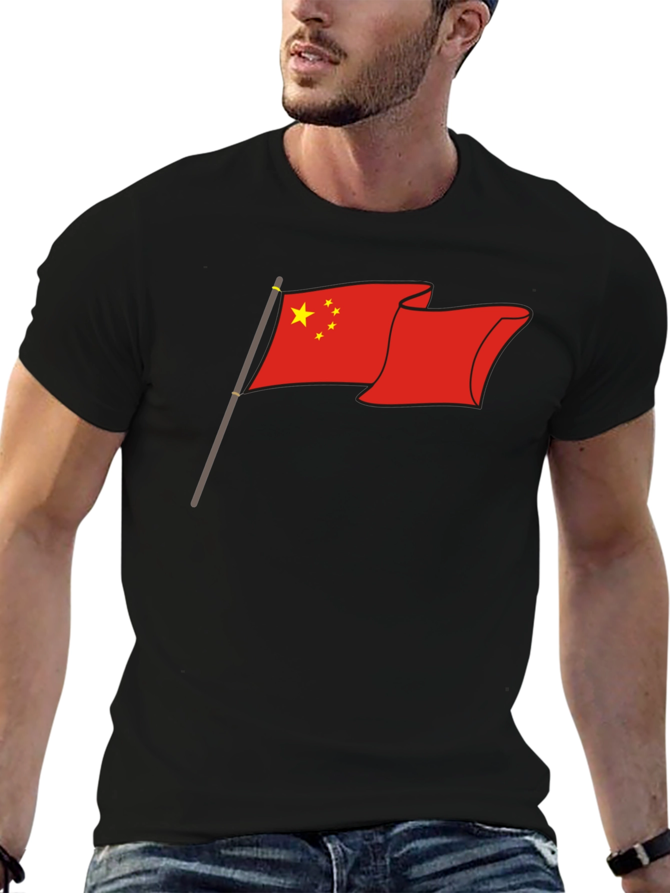 China Flag Graphic T-Shirt - Patriotic Tee