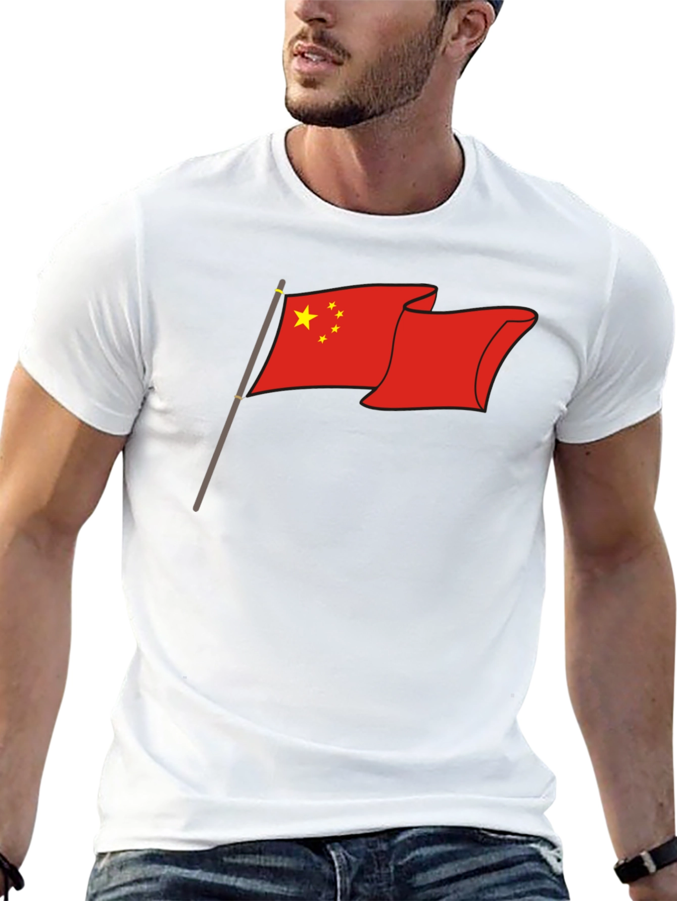 China Flag Graphic T-Shirt - Patriotic Tee