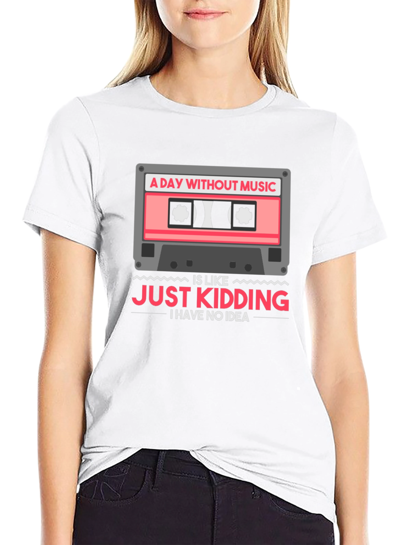 A Day Without Music - Funny Graphic T-Shirt