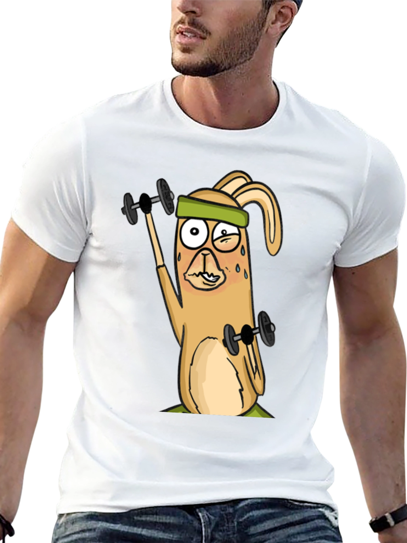 Workout Bunny Graphic Tee