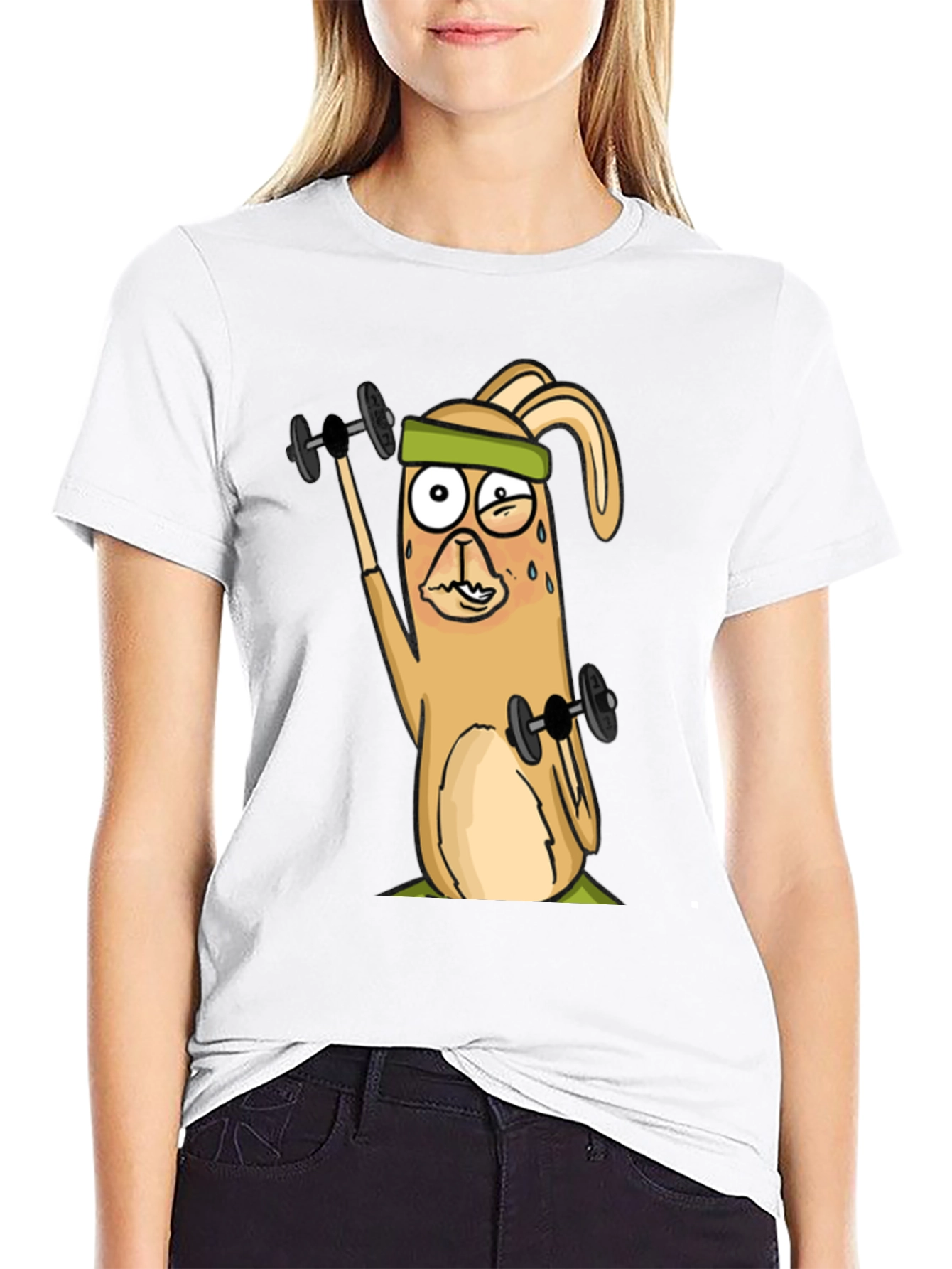 Workout Bunny Graphic Tee