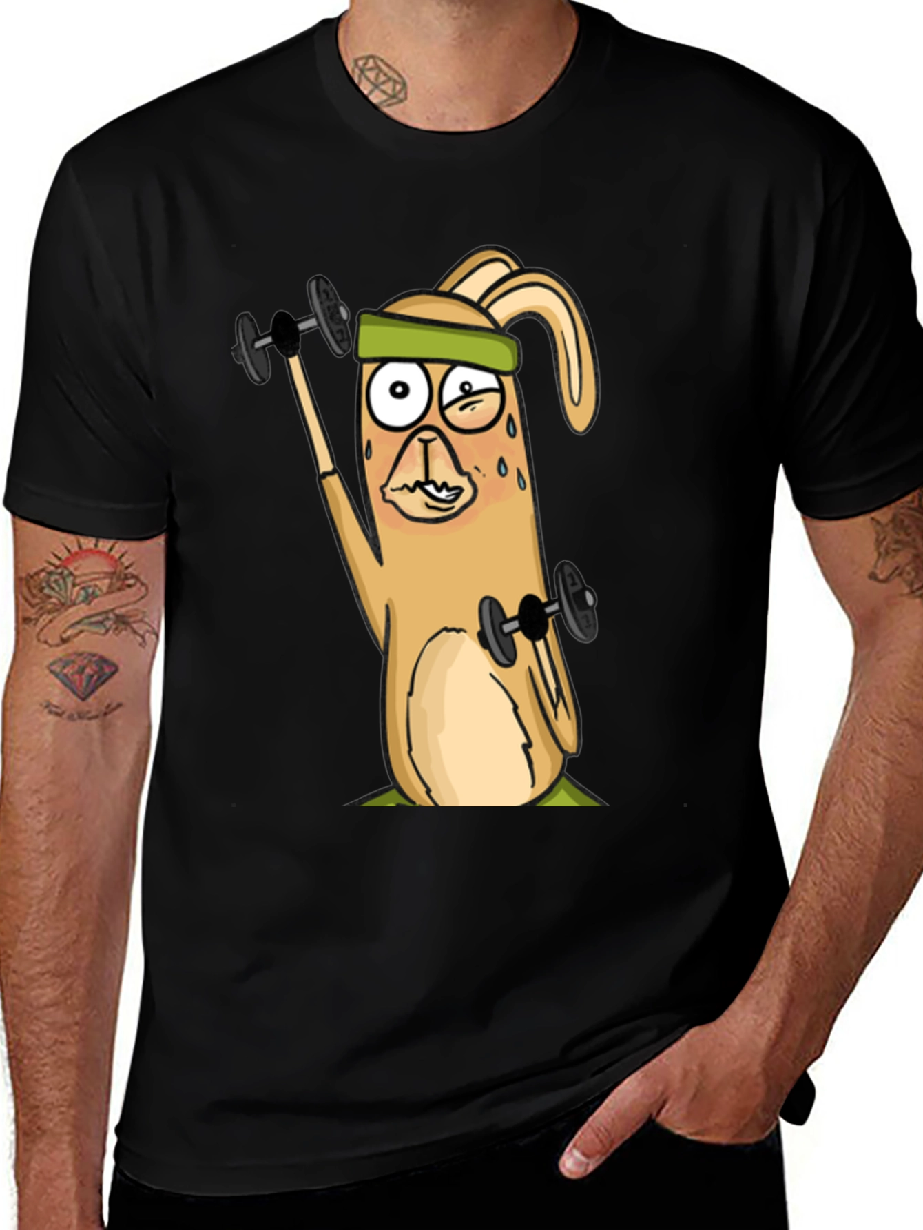 Workout Bunny Graphic Tee