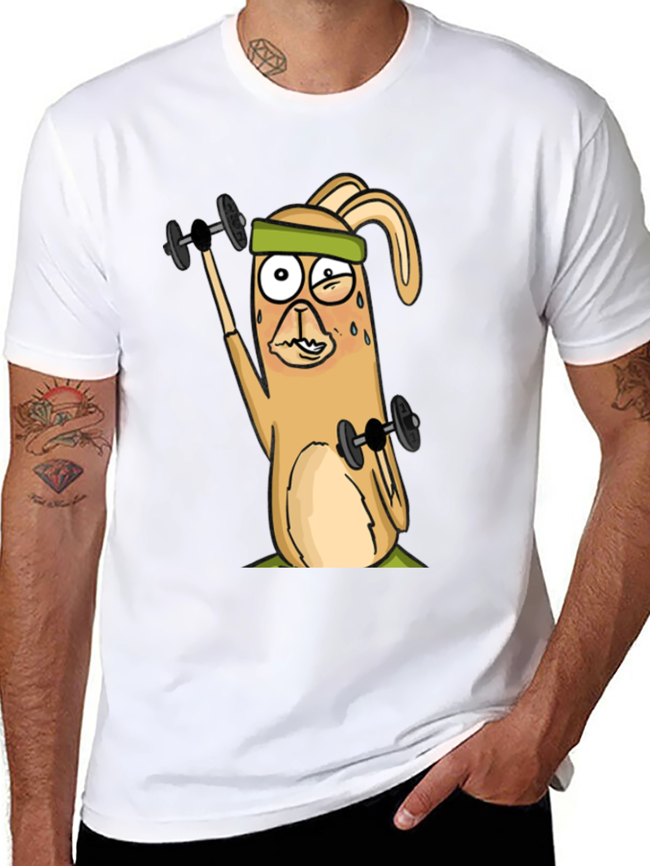 Workout Bunny Graphic Tee