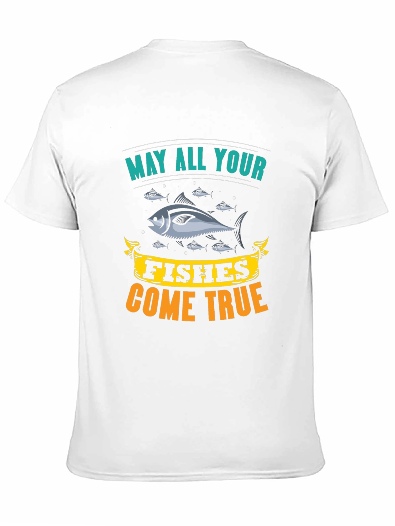 May All Your Fishes Come True Black T-Shirt