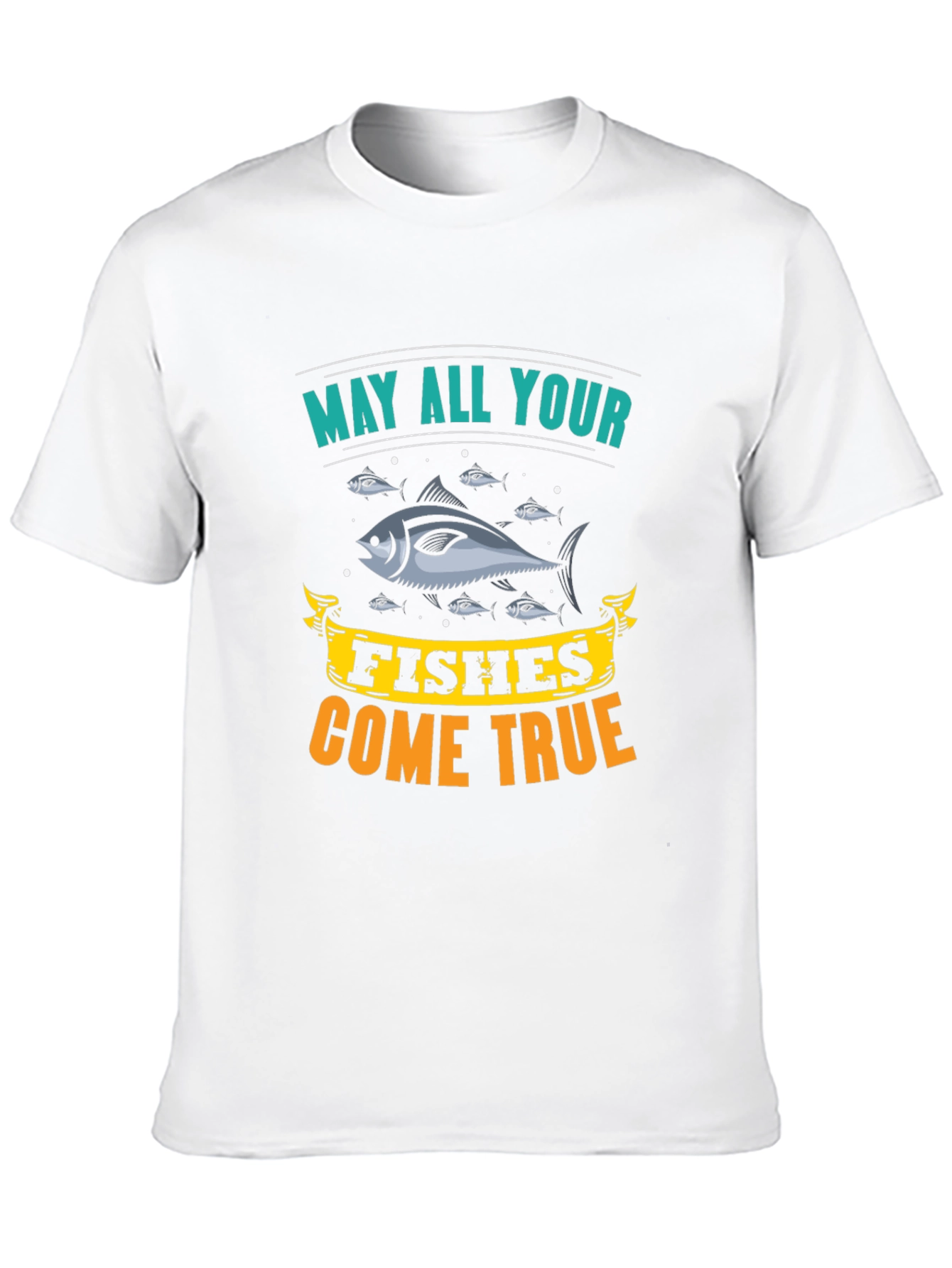 May All Your Fishes Come True Black T-Shirt