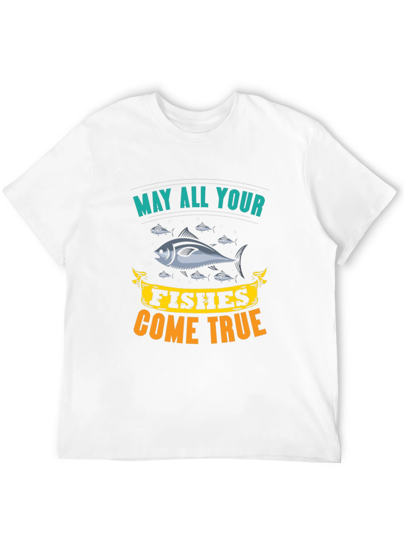 May All Your Fishes Come True Black T-Shirt