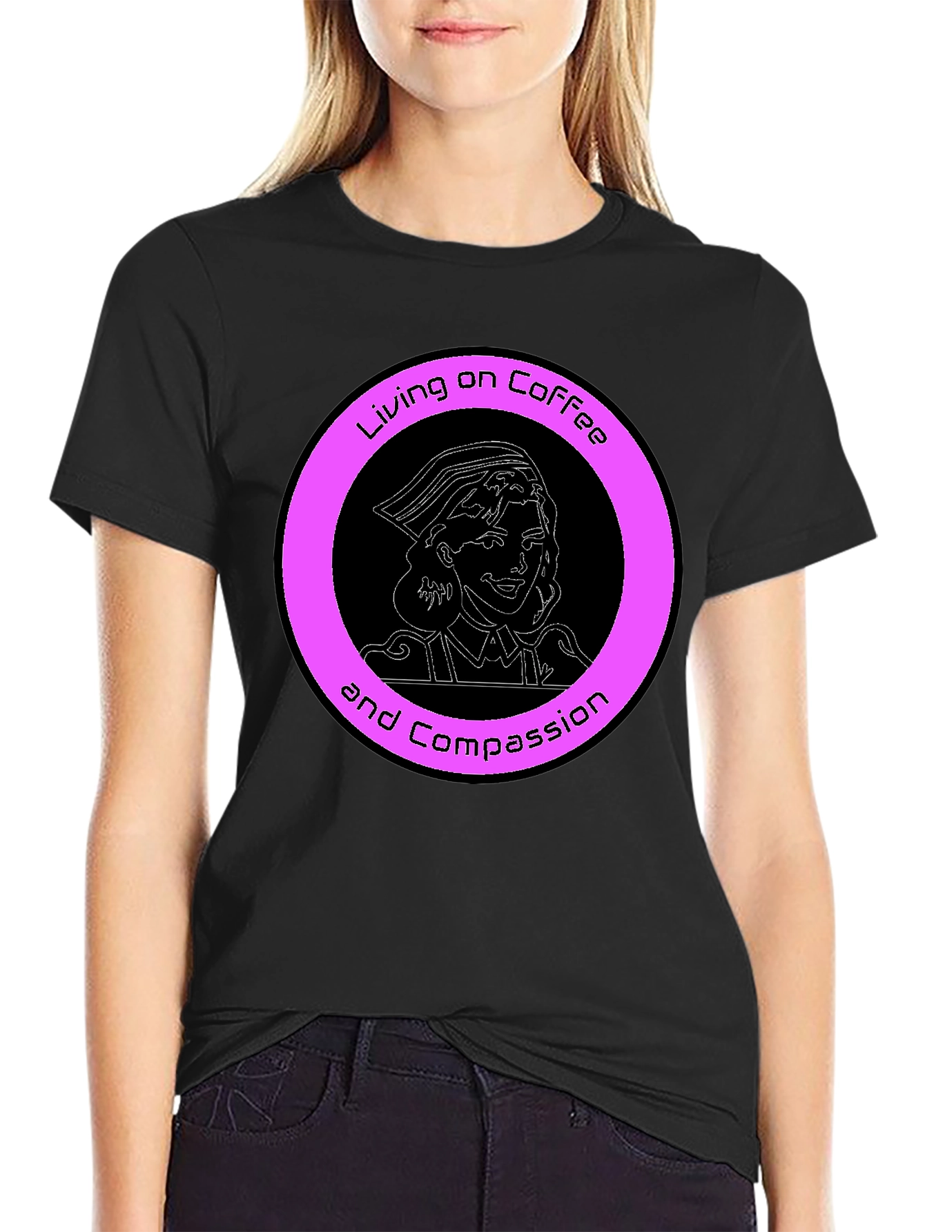 Nurse Coffee and Compassion Graphic Tee