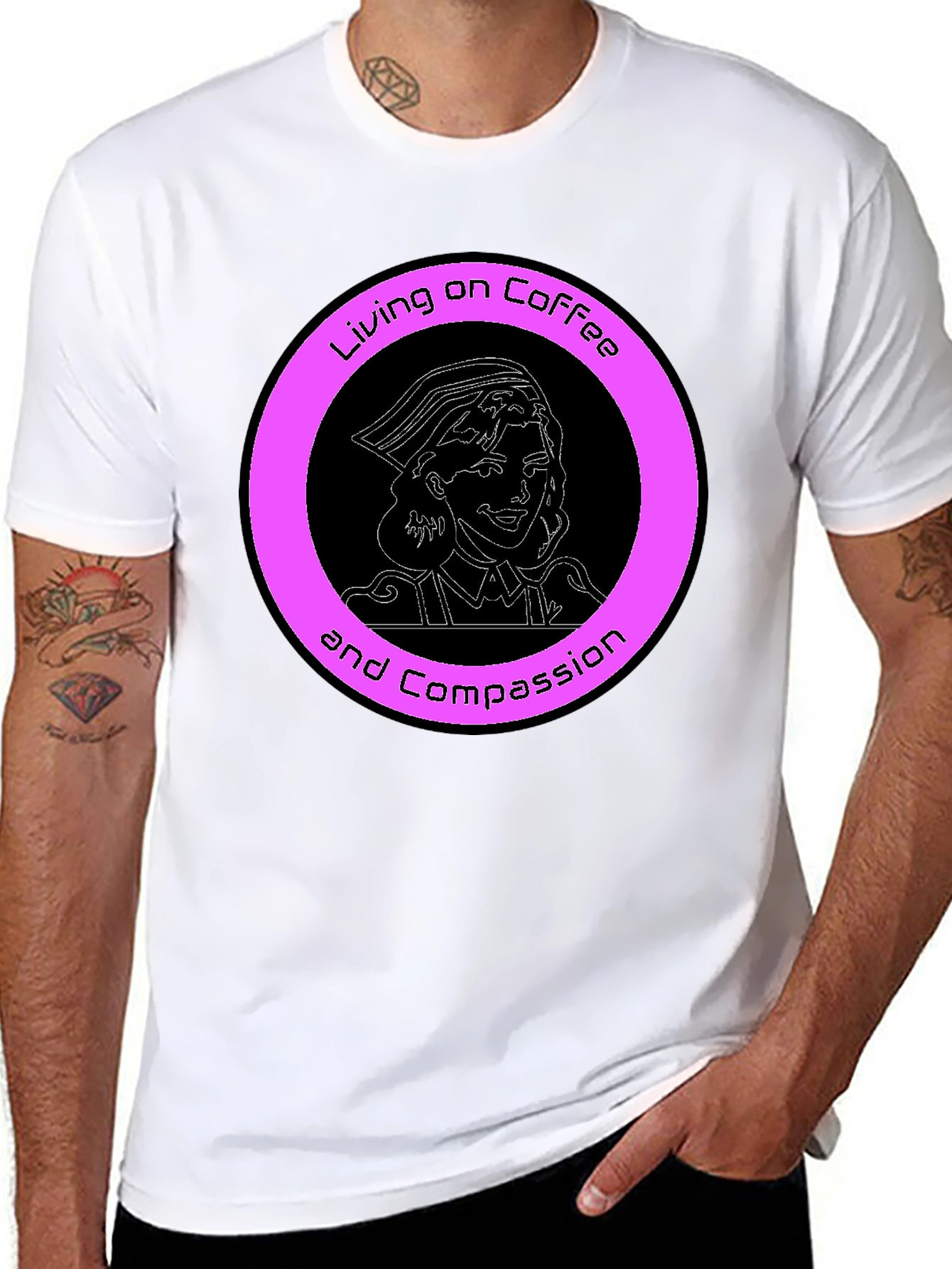 Nurse Coffee and Compassion Graphic Tee