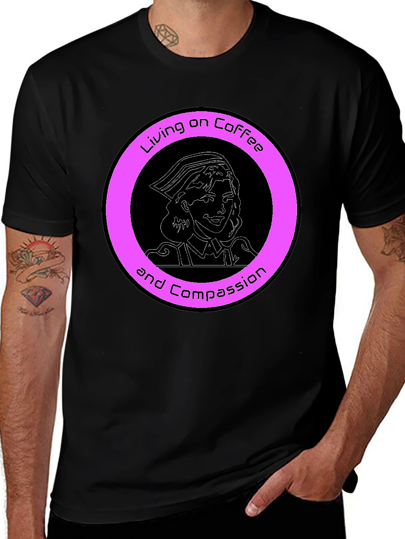 Nurse Coffee and Compassion Graphic Tee