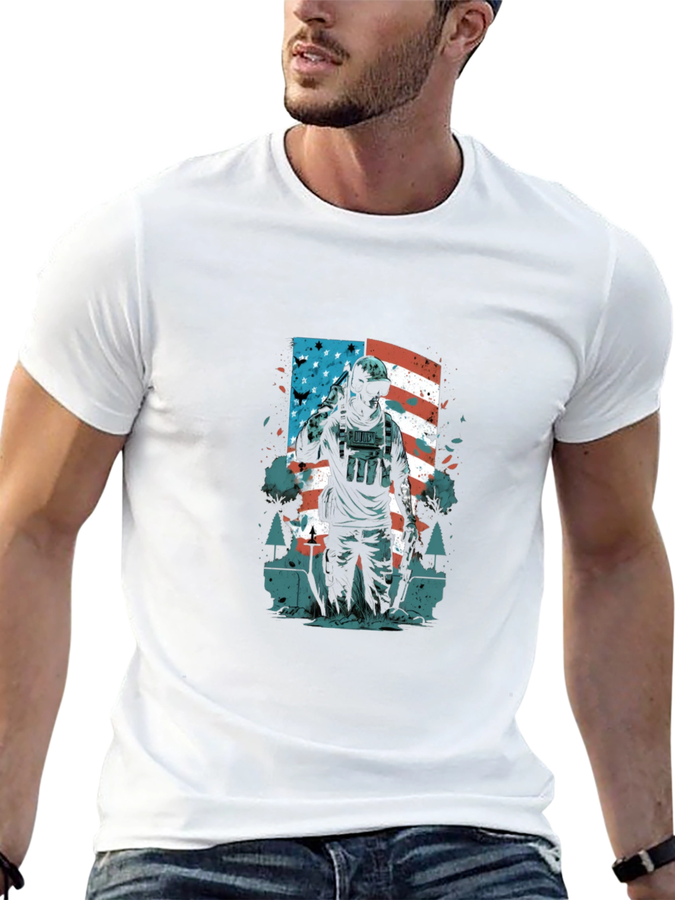American Soldier Graphic Tee