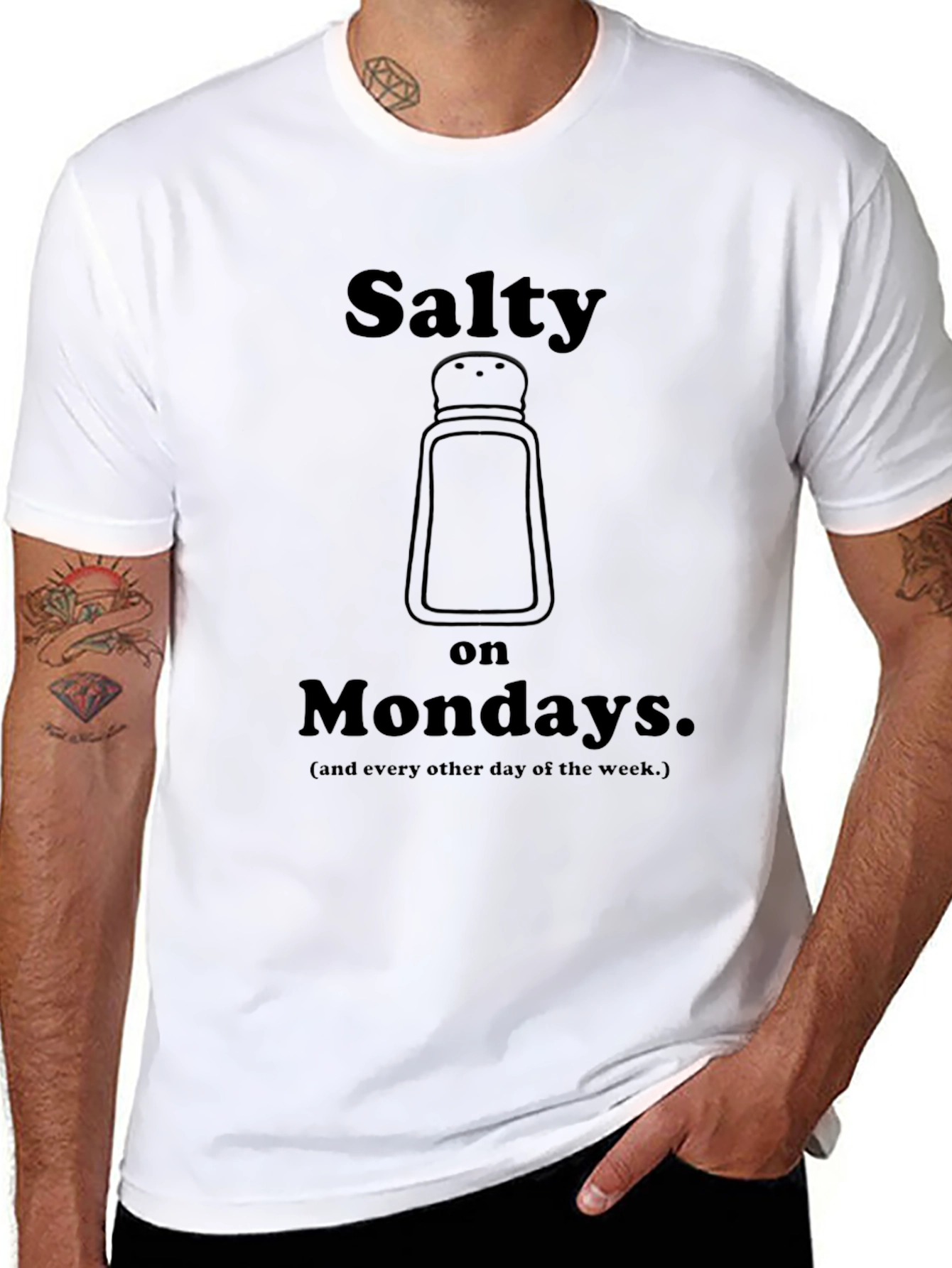Salty on Mondays Graphic Tee - Black