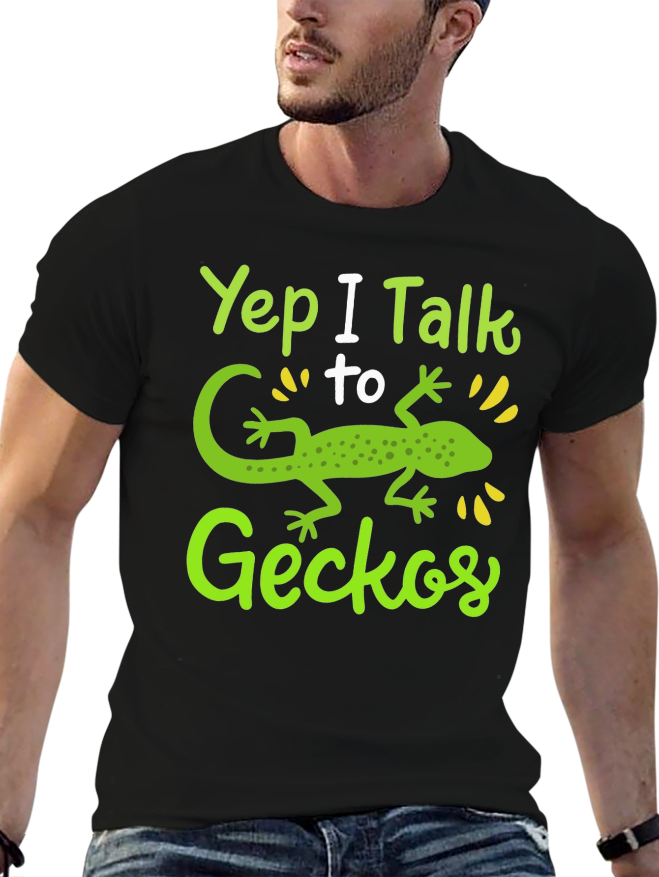 Yep I Talk to Geckos Graphic T-Shirt