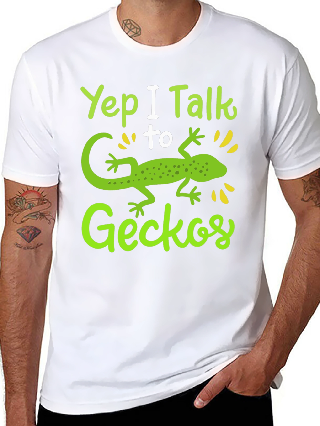 Yep I Talk to Geckos Graphic T-Shirt